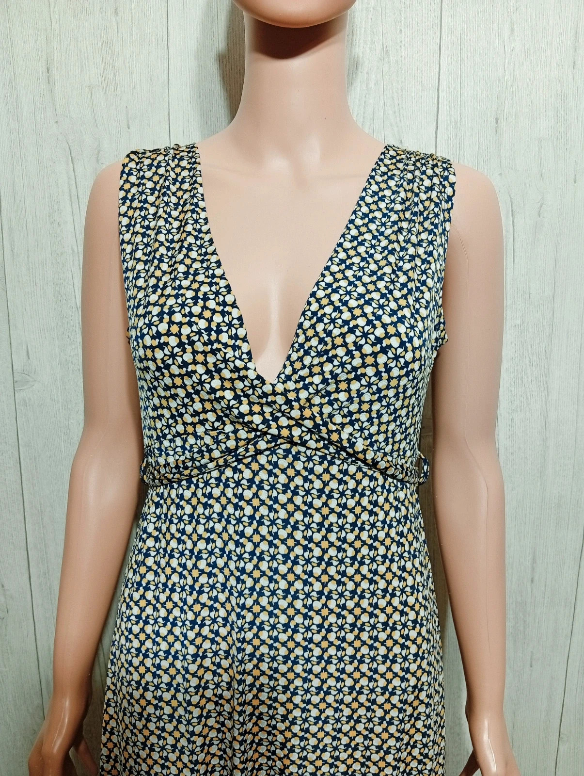 Robe d'été femme - Taille M/38 - couleur marine blanc jaune – taille M / 38 / 10 2