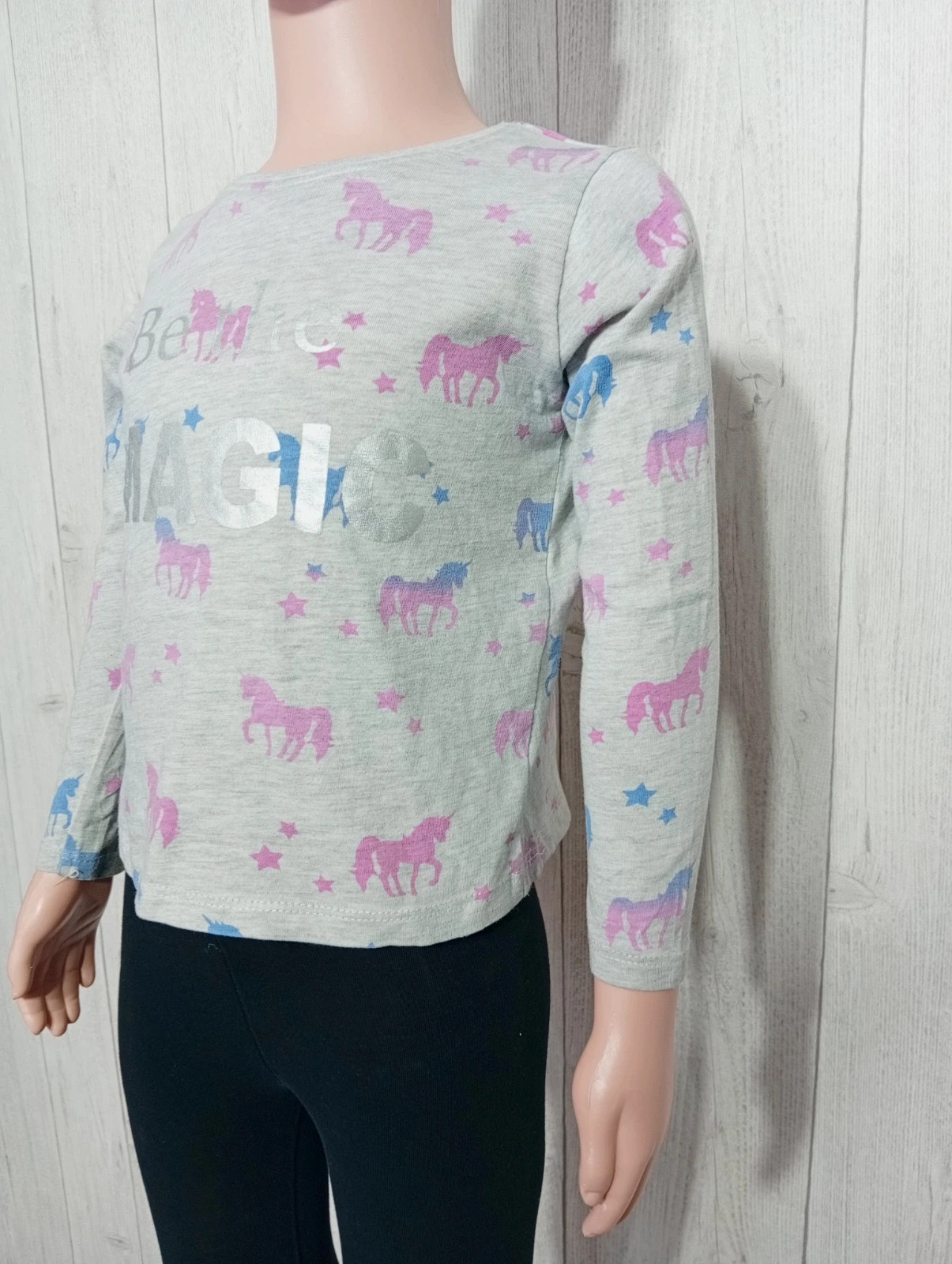 T-shirt manche longue fille - taille 2/3 ans ( 98 cm ) - primark - couleur gris multicolore – Primark – taille 3 ans / 98 cm 5