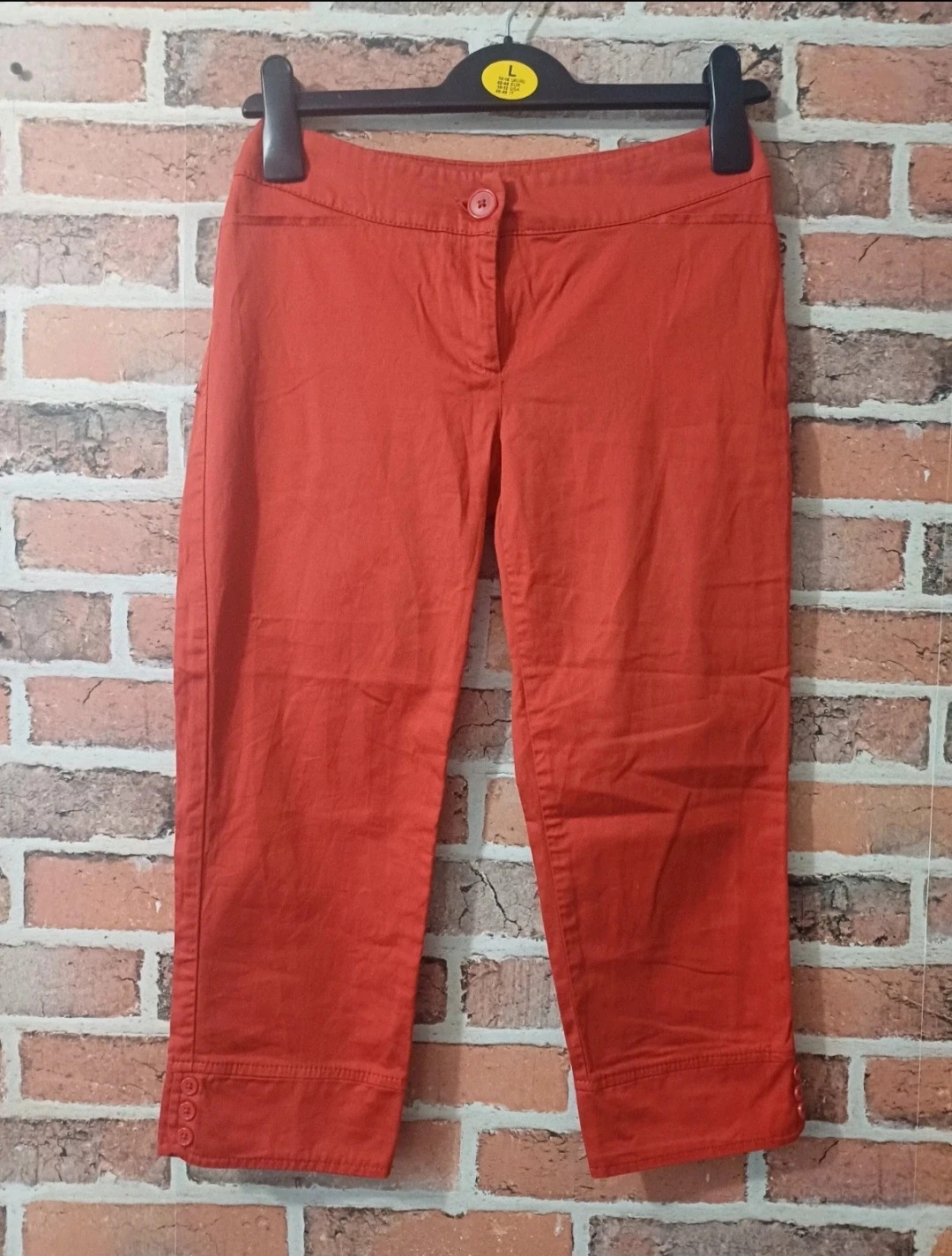 Pantacourt femme - Taille XS/34 - camaieu - couleur rouge – Camaïeu – taille XS / 34 / 6
