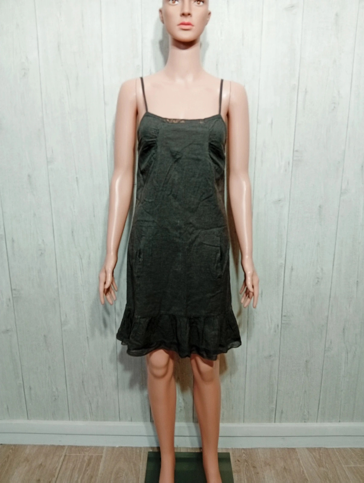 Robe femme - Taille M/38 - chattawak - couleur noir et gris