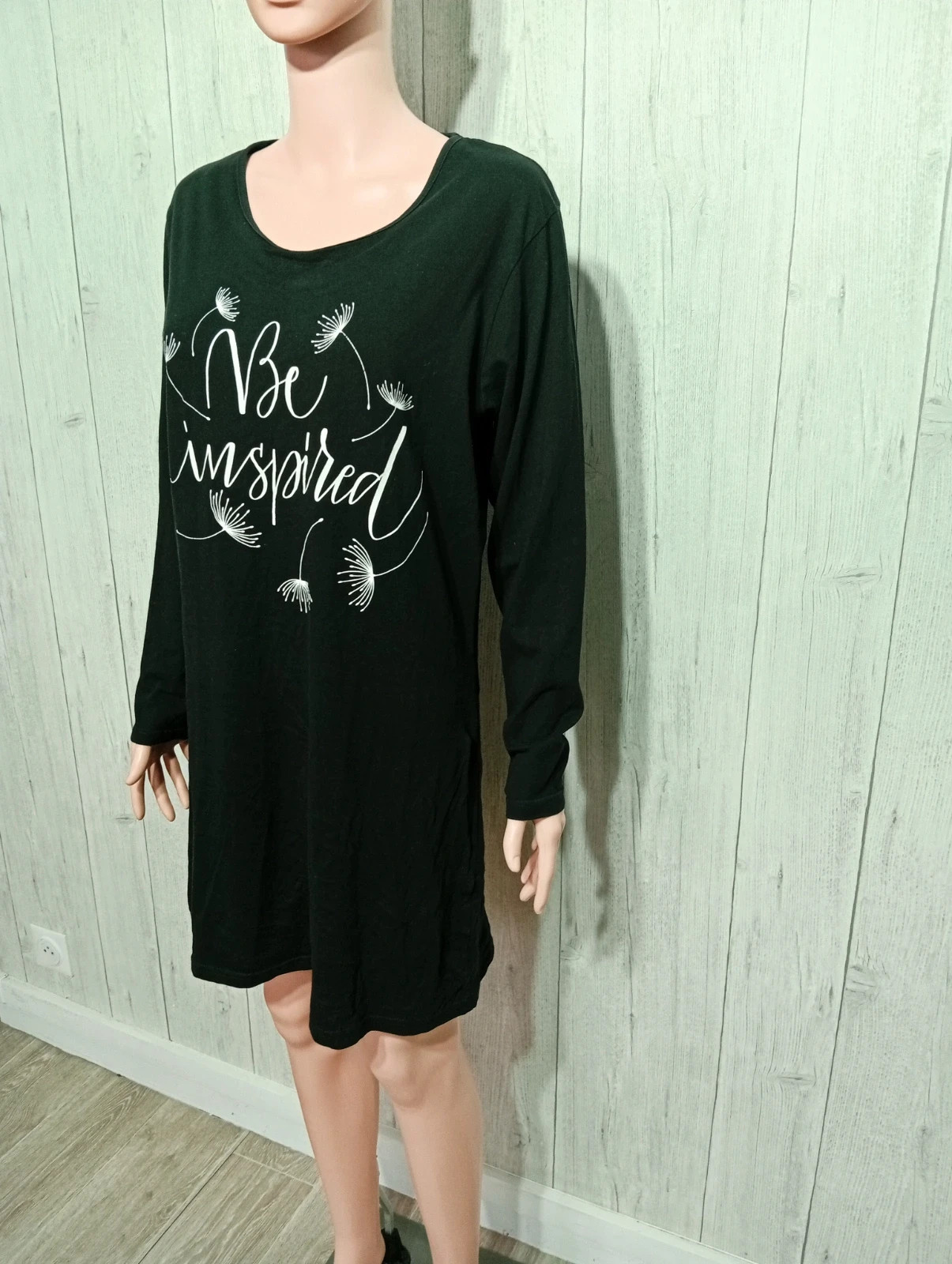 Robe de nuit femme- Taille M/38 - 9th avenue - Couleur noir et blanc – 9th Avenue – taille M / 38 / 10 5