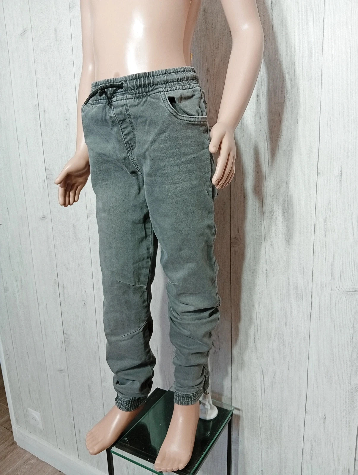 Jeans slim garcon - Taille 11/12ans ( 152cm) -denim co - couleur gris – Denim Co – taille 12 ans / 152 cm 5