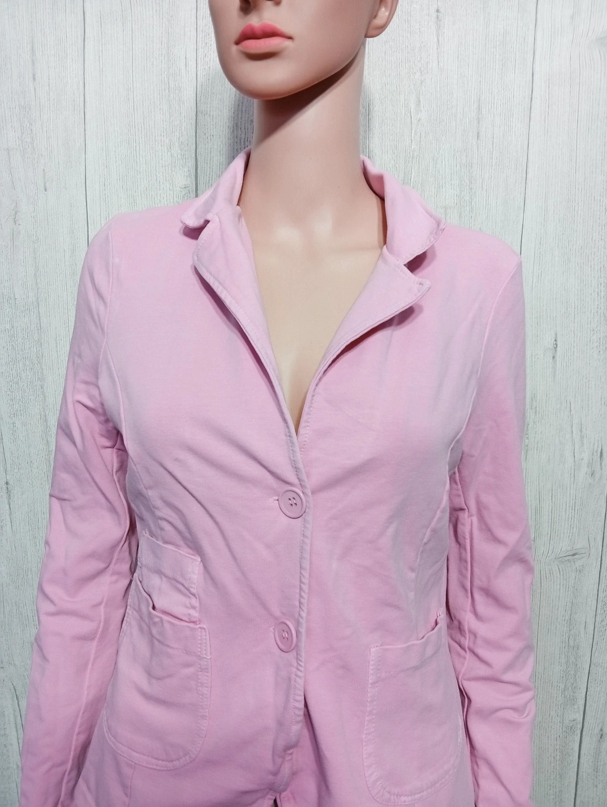Blazer femme - Taille M/38- made in intaly -couleur rose avec strass argente – M-Made in Italy – taille M / 38 / 10 3