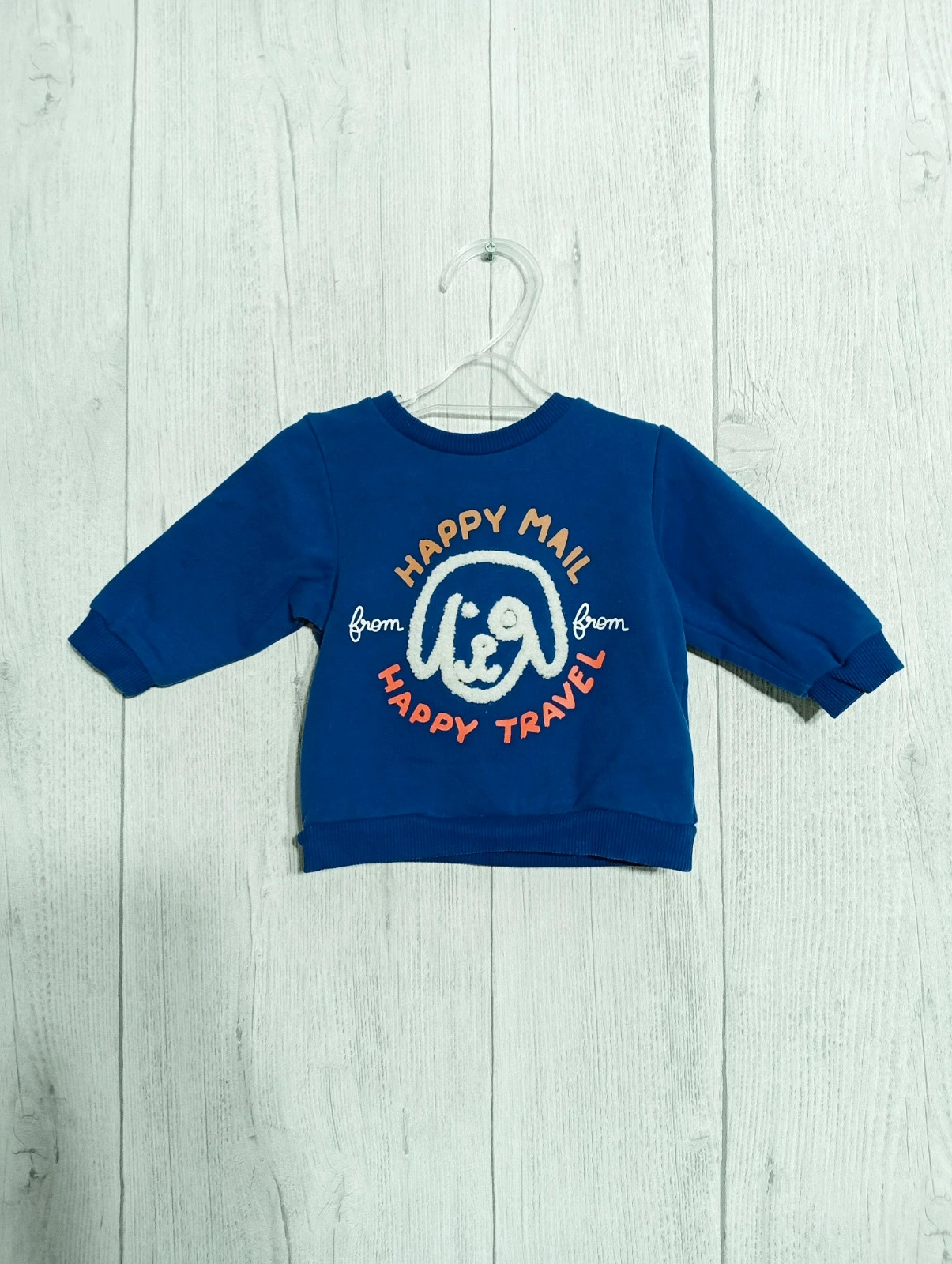 Pull garçon- Taille 3 mois ( 59 cm) - tape a loeil- Couleur bleu et blanc – Tape à l'œil – taille 1-3 mois / 56 cm