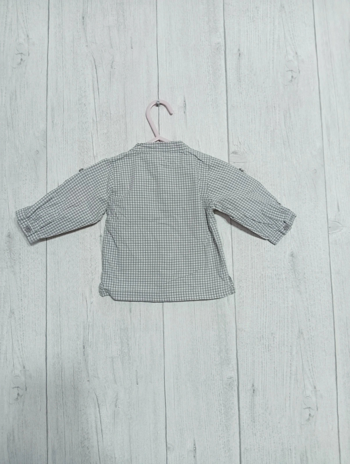 Chemise garcon- taille 3 mois - petit kimbaloo - couleur gris et blanc – Petit Kimbaloo – taille 3-6 mois / 62 cm 5