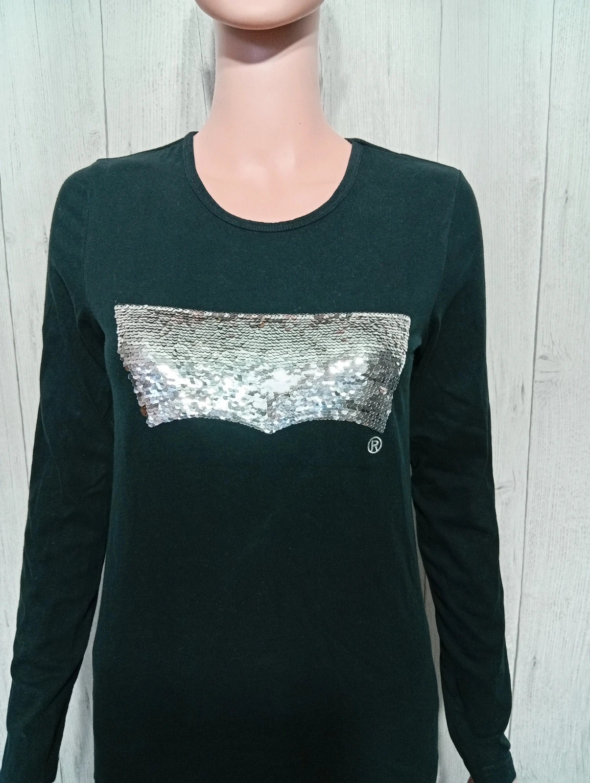 T-shirt manche longue fille Taille 16 ans - levi's - couleur noir et argente – Levi's – taille 16 ans / 176 cm 2