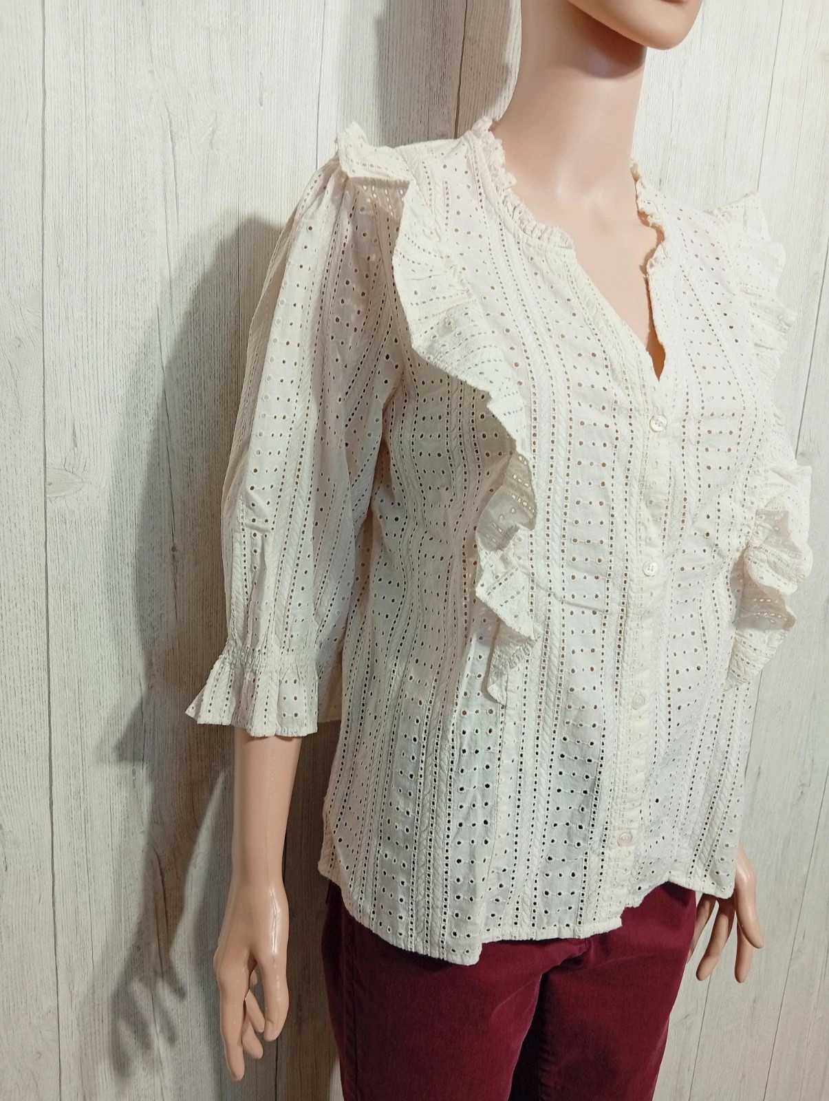 Chemisier femme - Taille L/40 -kiabi - couleur creme - neuf – Kiabi – taille L / 40 / 12 4