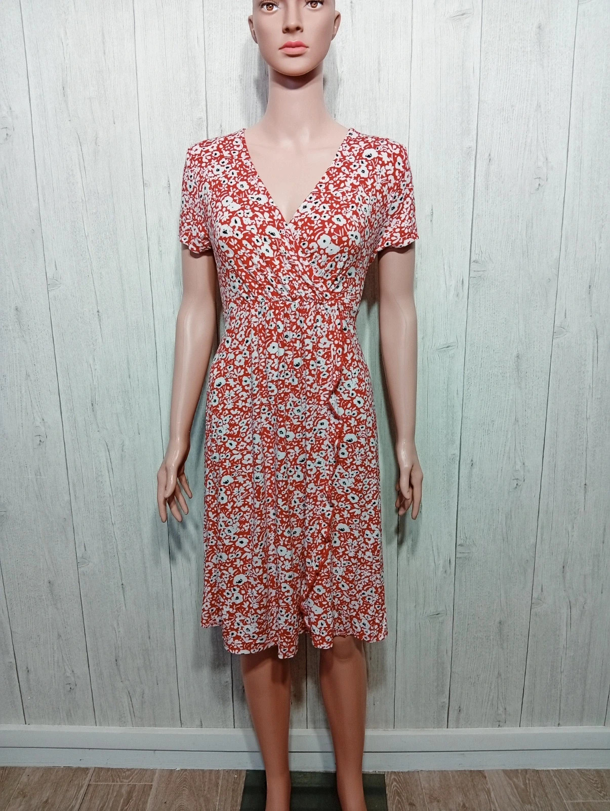 Robe d'été femme - Taille L/40 - kiabi - couleur rouge blanc noir – Kiabi – taille L / 40 / 12 2