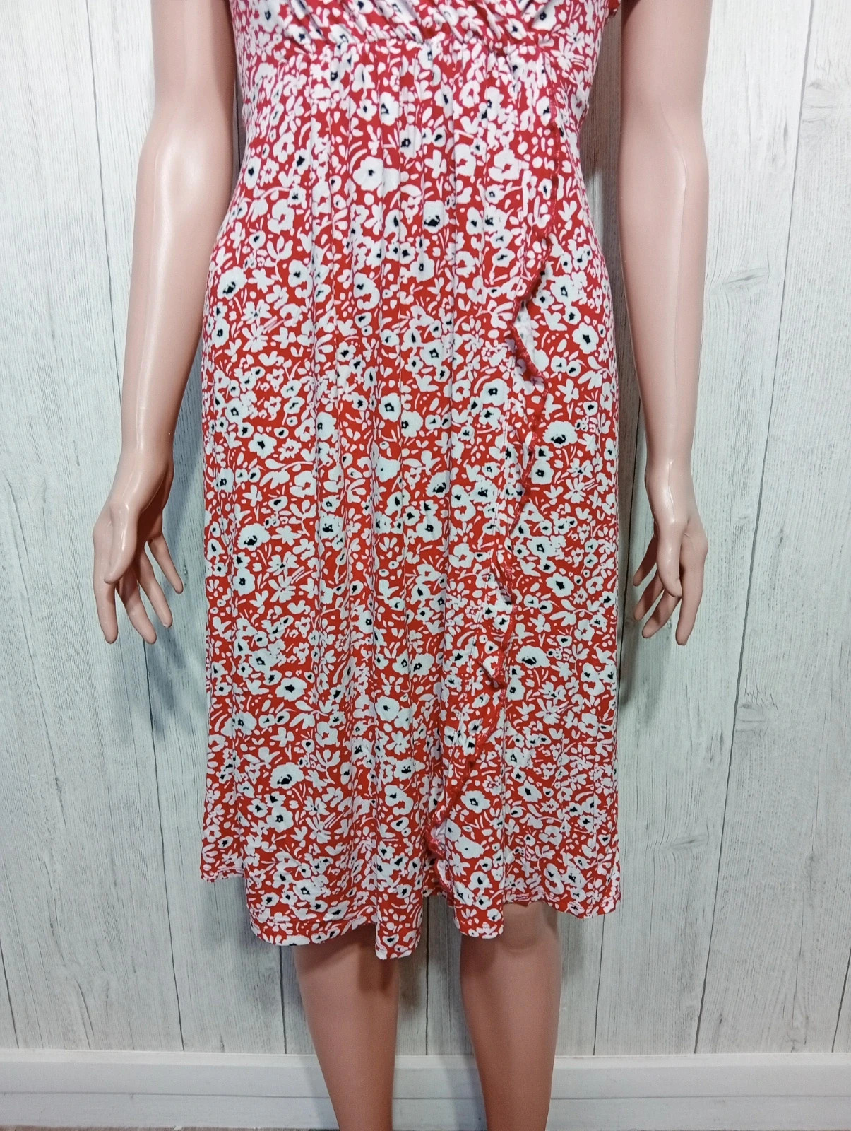 Robe d'été femme - Taille L/40 - kiabi - couleur rouge blanc noir – Kiabi – taille L / 40 / 12 4