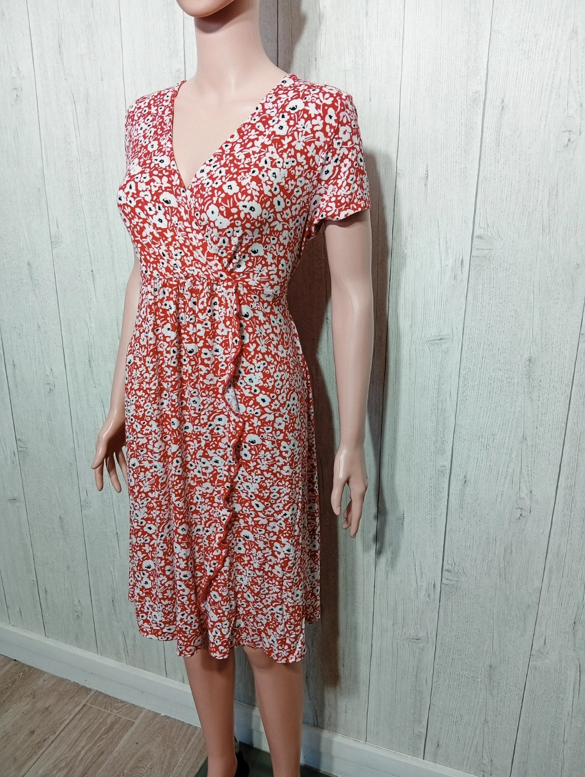 Robe d'été femme - Taille L/40 - kiabi - couleur rouge blanc noir – Kiabi – taille L / 40 / 12 5