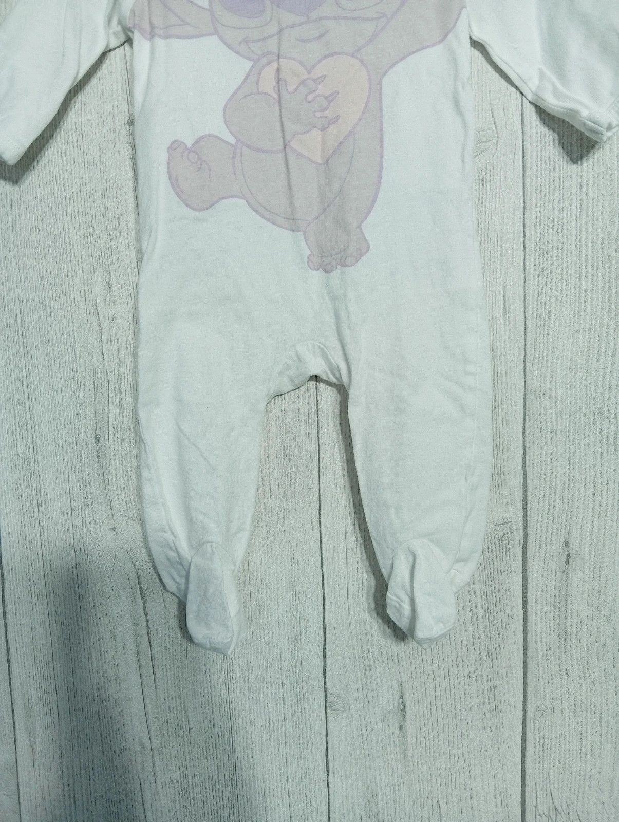 Pyjama 1 pièce fille - Taille 3 mois ( 56/62 cm) - Disney - couleur blanc violet et rose – Disney – taille 3-6 mois / 62 cm 3