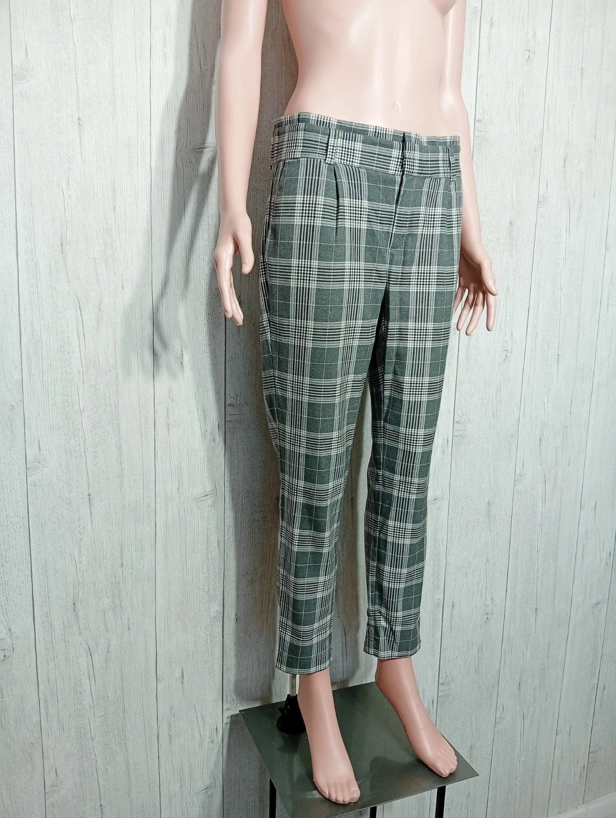 Pantalon femme - Taille S/36 - street one - couleur gris noir blanc – Street One – taille S / 36 / 8 4