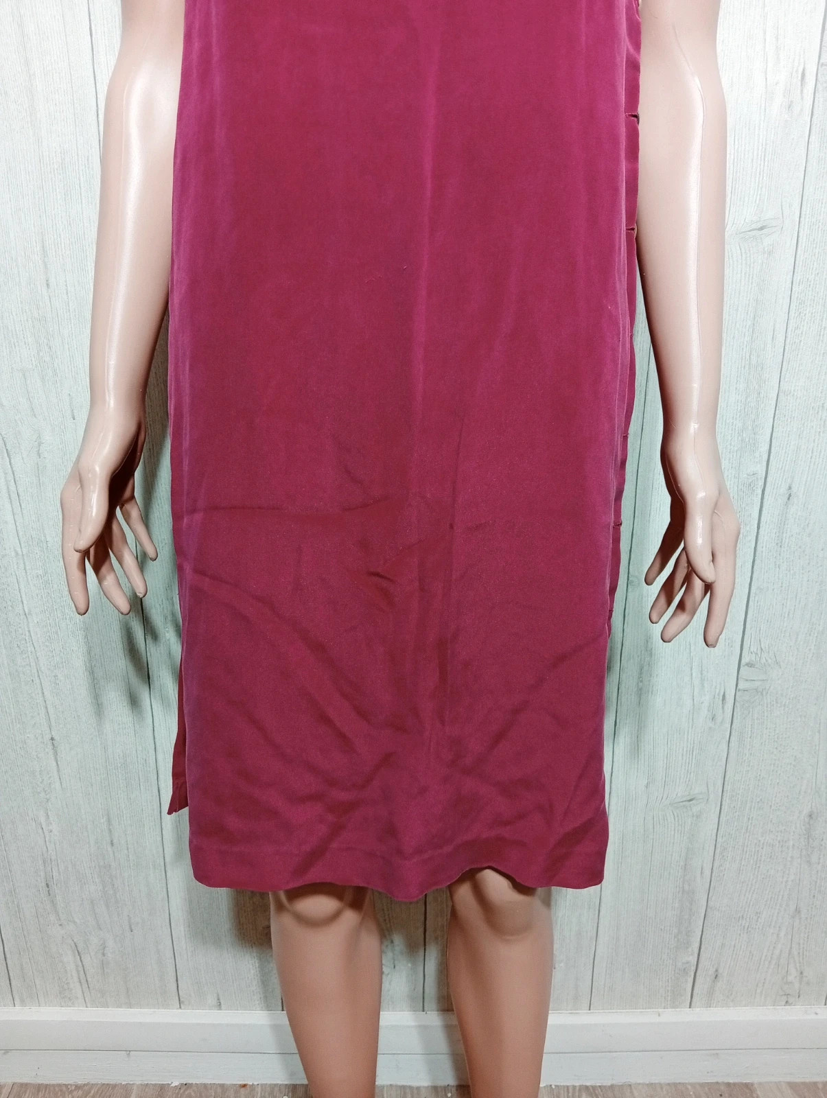 Robe femme - Taille L/40 - 1.2.3. - couleur rouge bordeaux – Un Deux Trois – taille L / 40 / 12 3