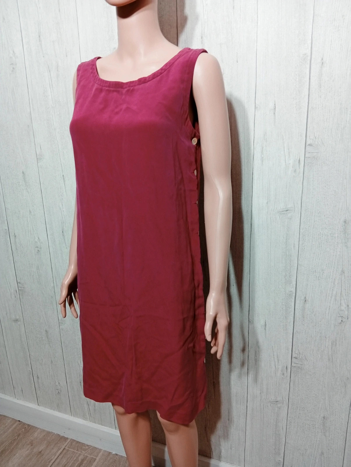 Robe femme - Taille L/40 - 1.2.3. - couleur rouge bordeaux – Un Deux Trois – taille L / 40 / 12 5