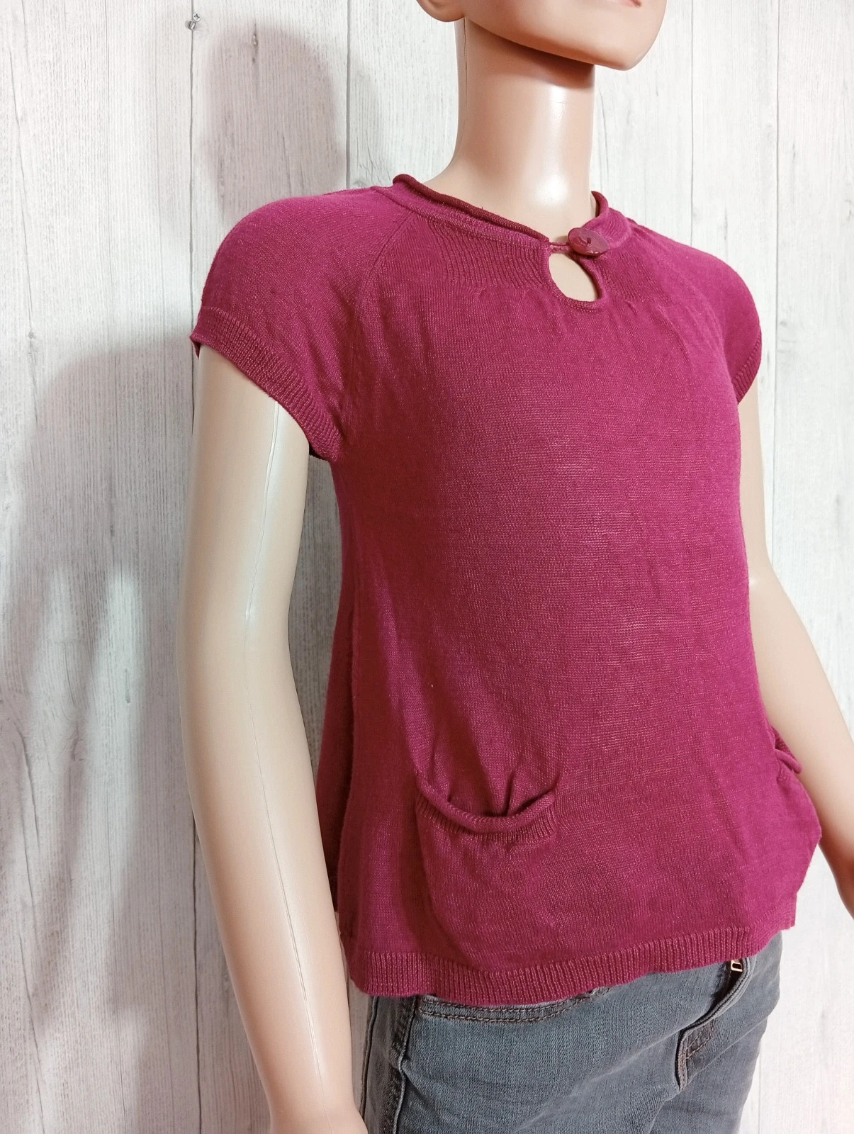 T-shirt manche courte fille- Taille 8 ans ( 126 cm) - cyrillus- couleur fushia – Cyrillus – taille 8 ans / 128 cm 4