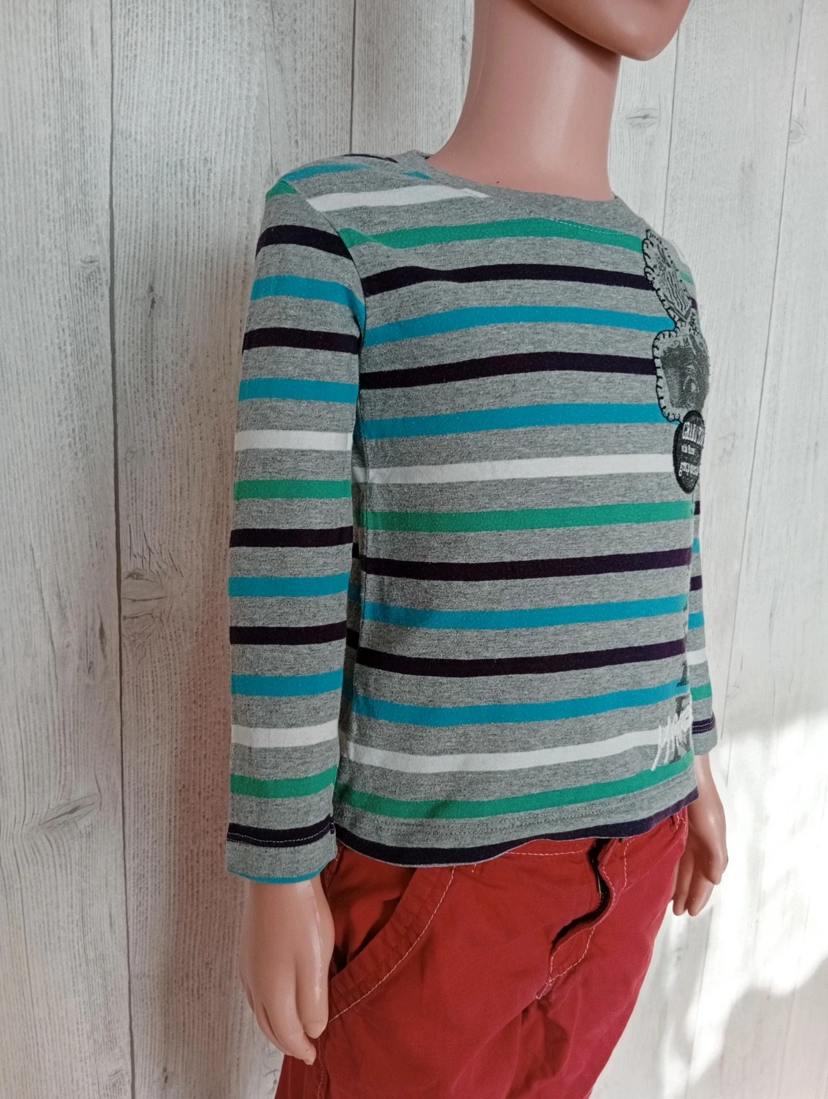 T-shirt manche longue garcon- Taille 2 ans ( 86 cm) - marese - couleur gris et multicolore – Marese – taille 18-24 mois / 86 cm 4
