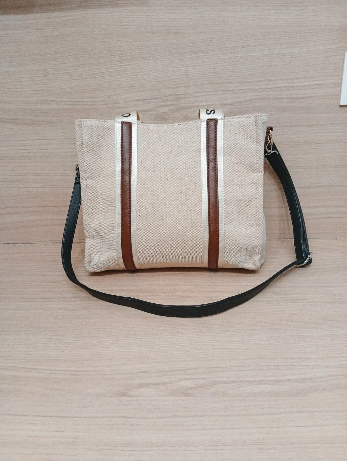Sac maro femme - Taille unique ( 26×31×12 cm)- creeks - couleur sable et belge