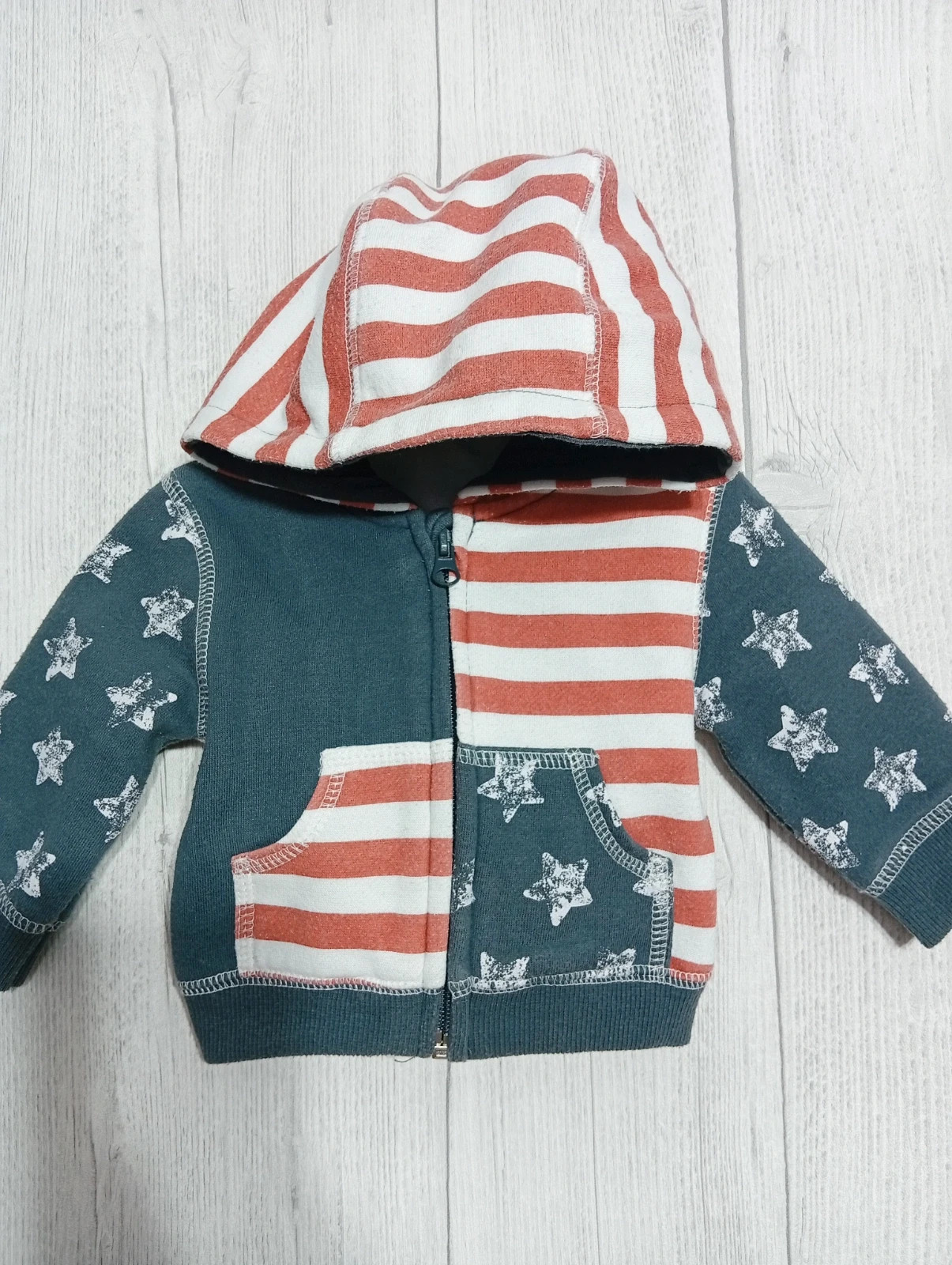 Gilet garcon - Taille 3 mois ( 60 cm) - kitchoun - couleur marine blanc et rouge – Kitchoun – taille 3-6 mois / 62 cm 2