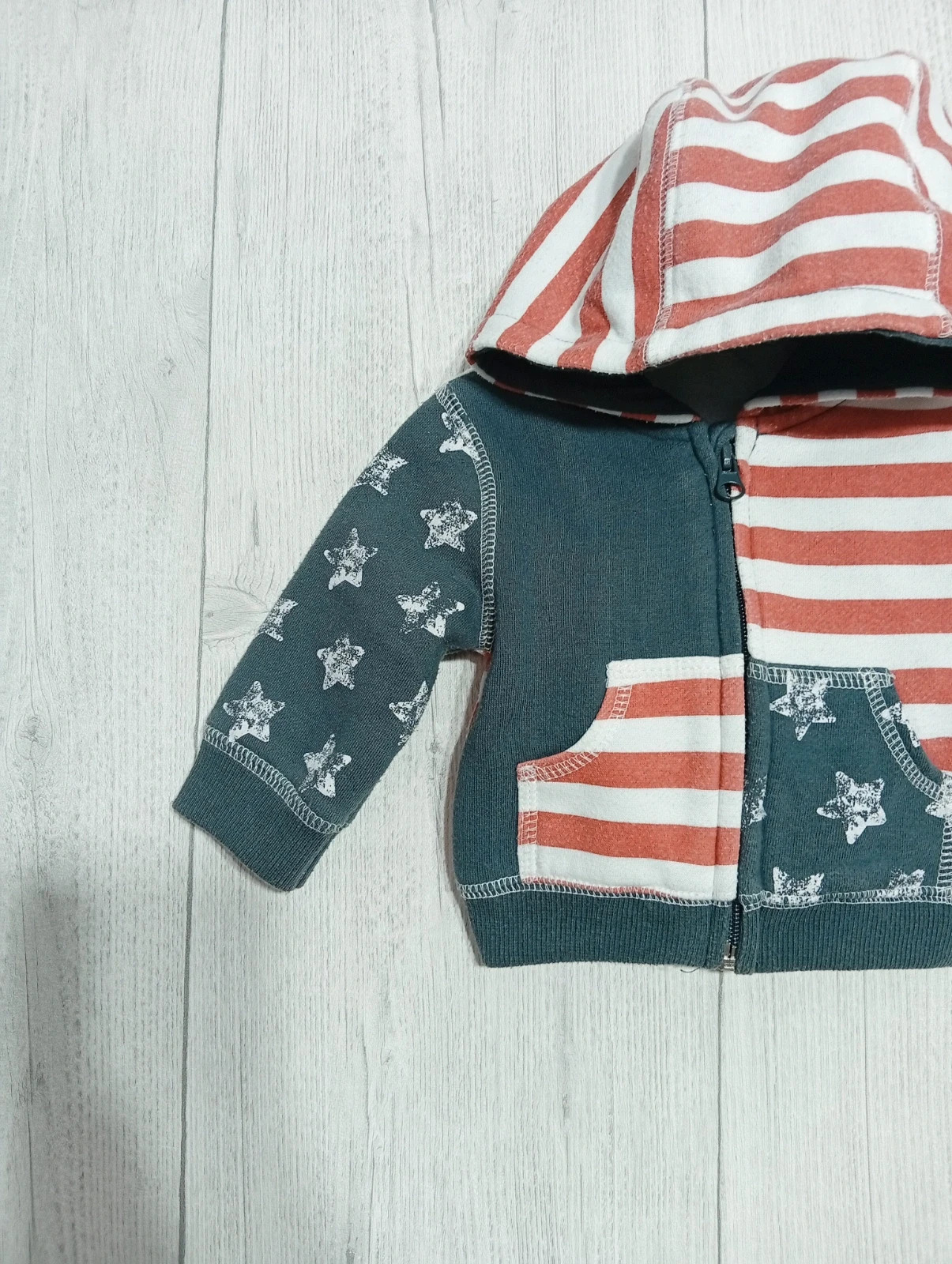 Gilet garcon - Taille 3 mois ( 60 cm) - kitchoun - couleur marine blanc et rouge – Kitchoun – taille 3-6 mois / 62 cm 3
