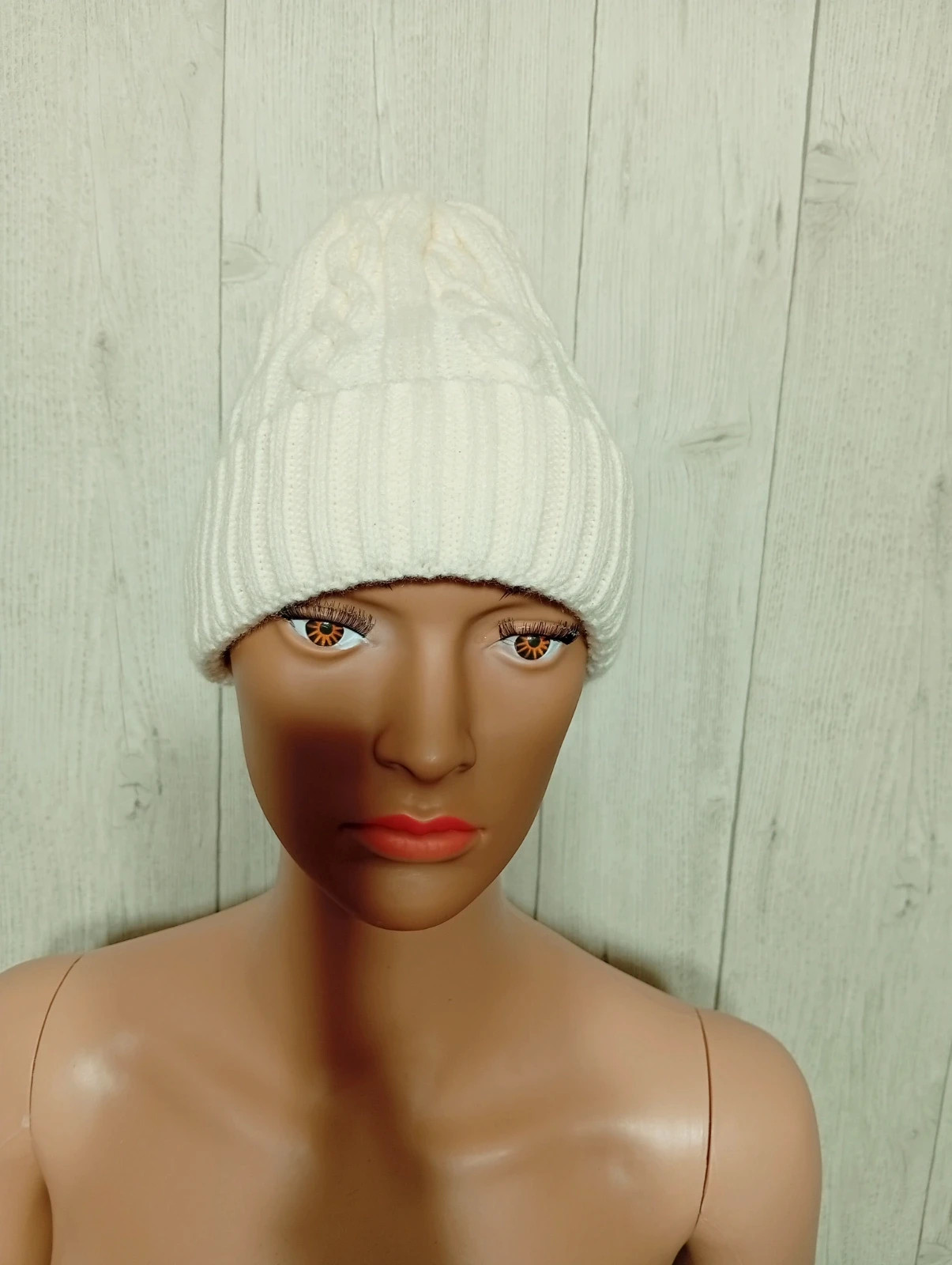 Bonnet femme - Taille unique- couleur creme – taille Taille unique 2