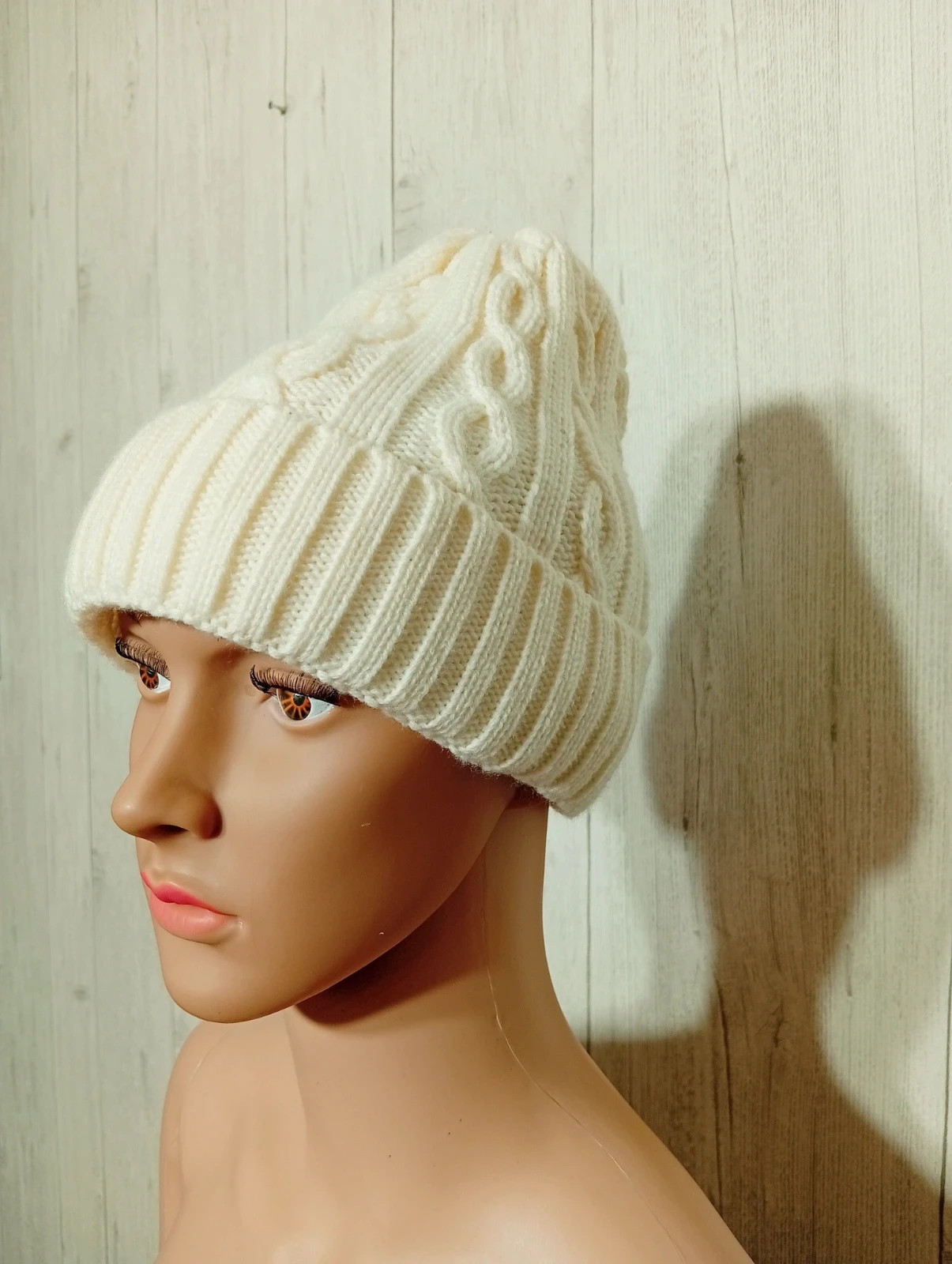 Bonnet femme - Taille unique- couleur creme – taille Taille unique 3
