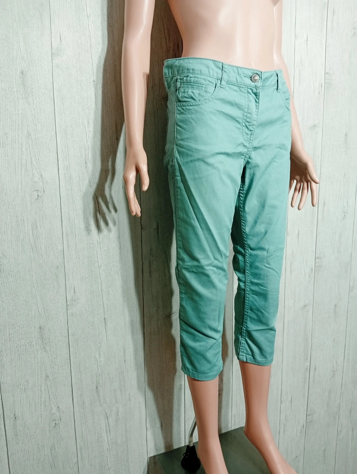 Pantacourt femme - Taille M/38 - la halle - couleur menthe – La Halle – taille M / 38 / 10 4