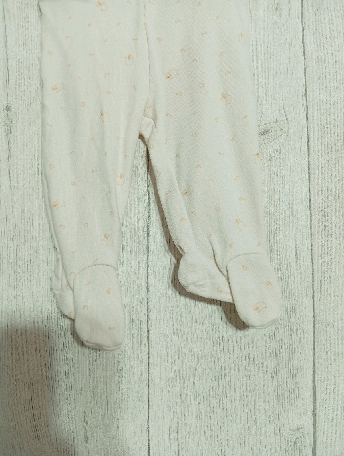 Leggins fille- Taille 3 mois ( 56/62 cm) - kiabi - couleur creme jaune – Kiabi – taille 1-3 mois / 56 cm 3