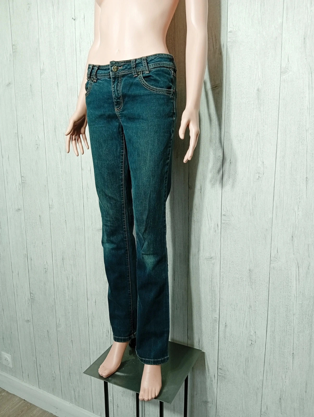 Jeans femme - taille M/38 - grain de malice - couleur marine – Grain de Malice – taille M / 38 / 10 5