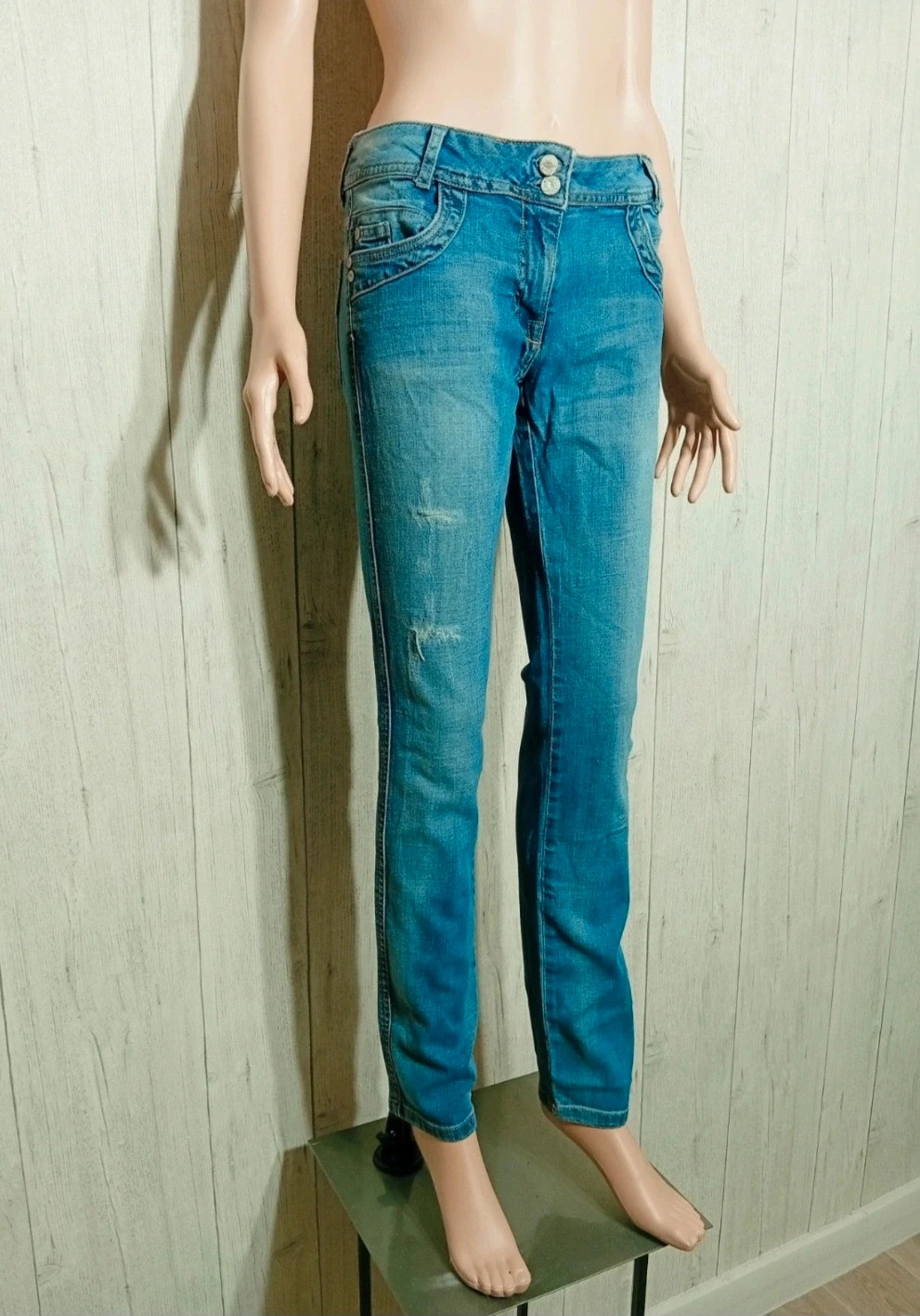Jeans skinny femme - Taille M/38 - pimkie - couleur bleu – Pimkie – taille M / 38 / 10 4