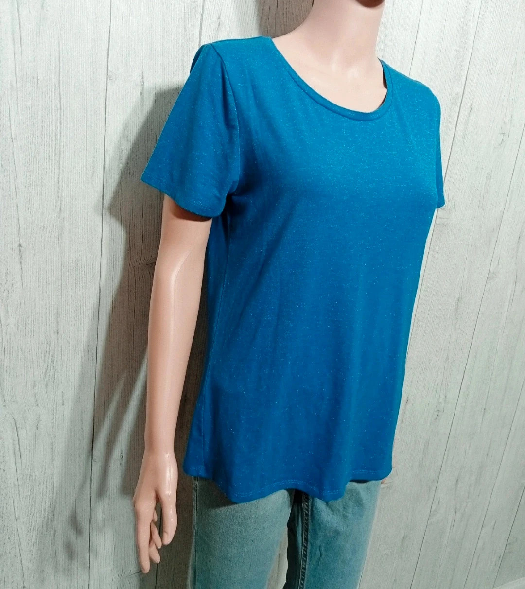 T-shirt manche courte - taille M/38- Ichi - couleur bleu – ICHI – taille M / 38 / 10 4