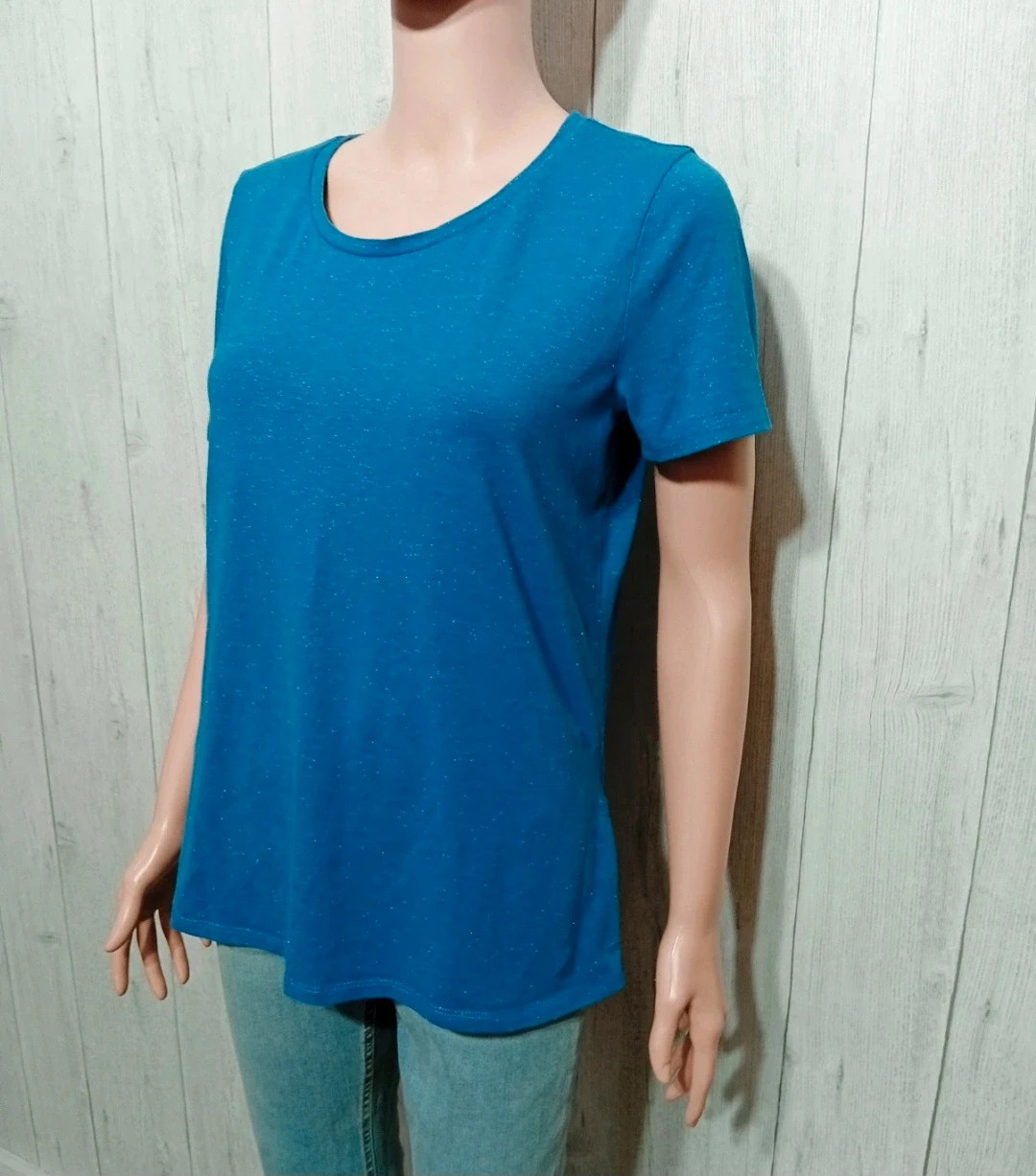 T-shirt manche courte - taille M/38- Ichi - couleur bleu – ICHI – taille M / 38 / 10 5