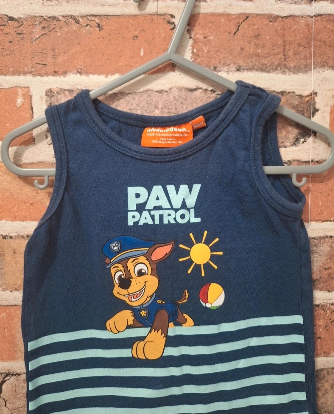 Débardeur garcon- taille 12 mois - paw patrol - Couleur marine bleu – Nickelodeon – taille 12-18 mois / 80 cm 2