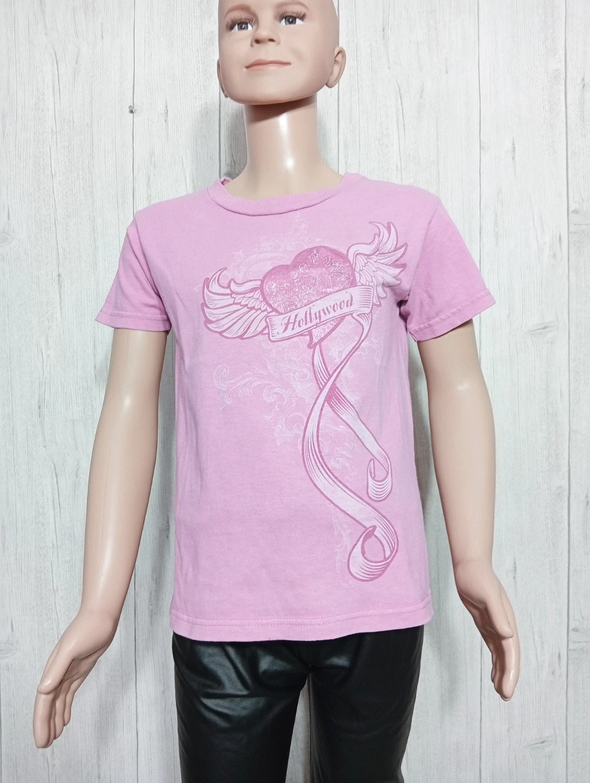T-shirt manche courte fille - Taille 6/8 ans - justkiddin- couleur rose – justkiddin – taille 8 ans / 128 cm 4