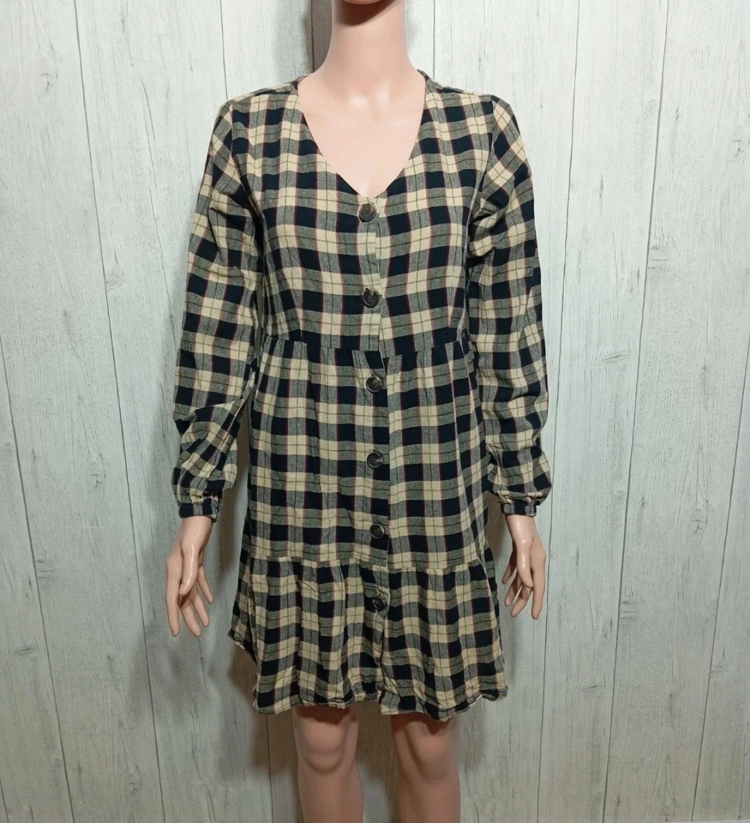 Robe femme - Taille M/38 - Tex - couleur noir et beige
