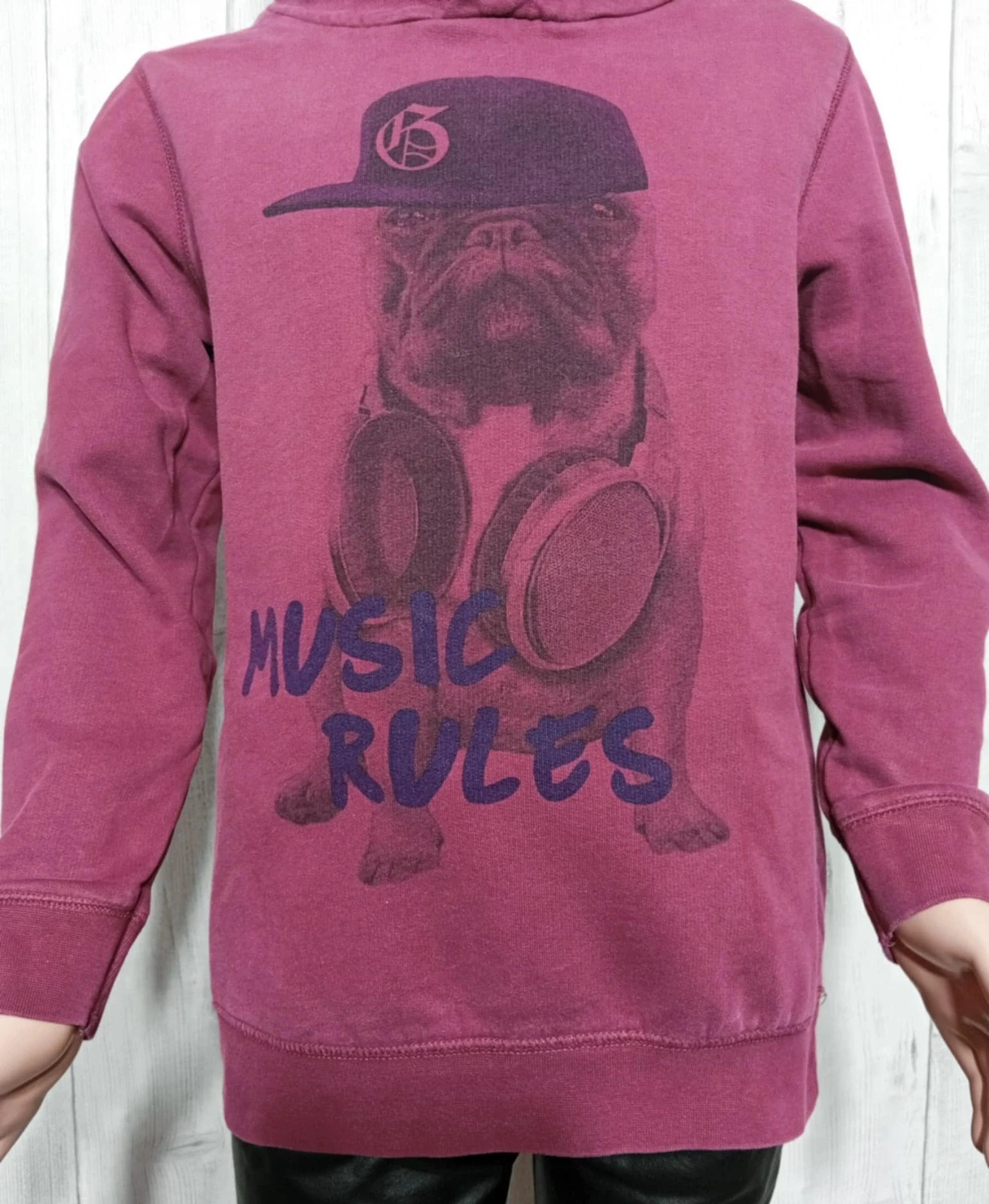Pull à capuche fille - Taille 10 ans ( 140 cm) - Charles vogele - couleur violet et noir – Charles Vögele – taille 10 ans / 140 cm 6