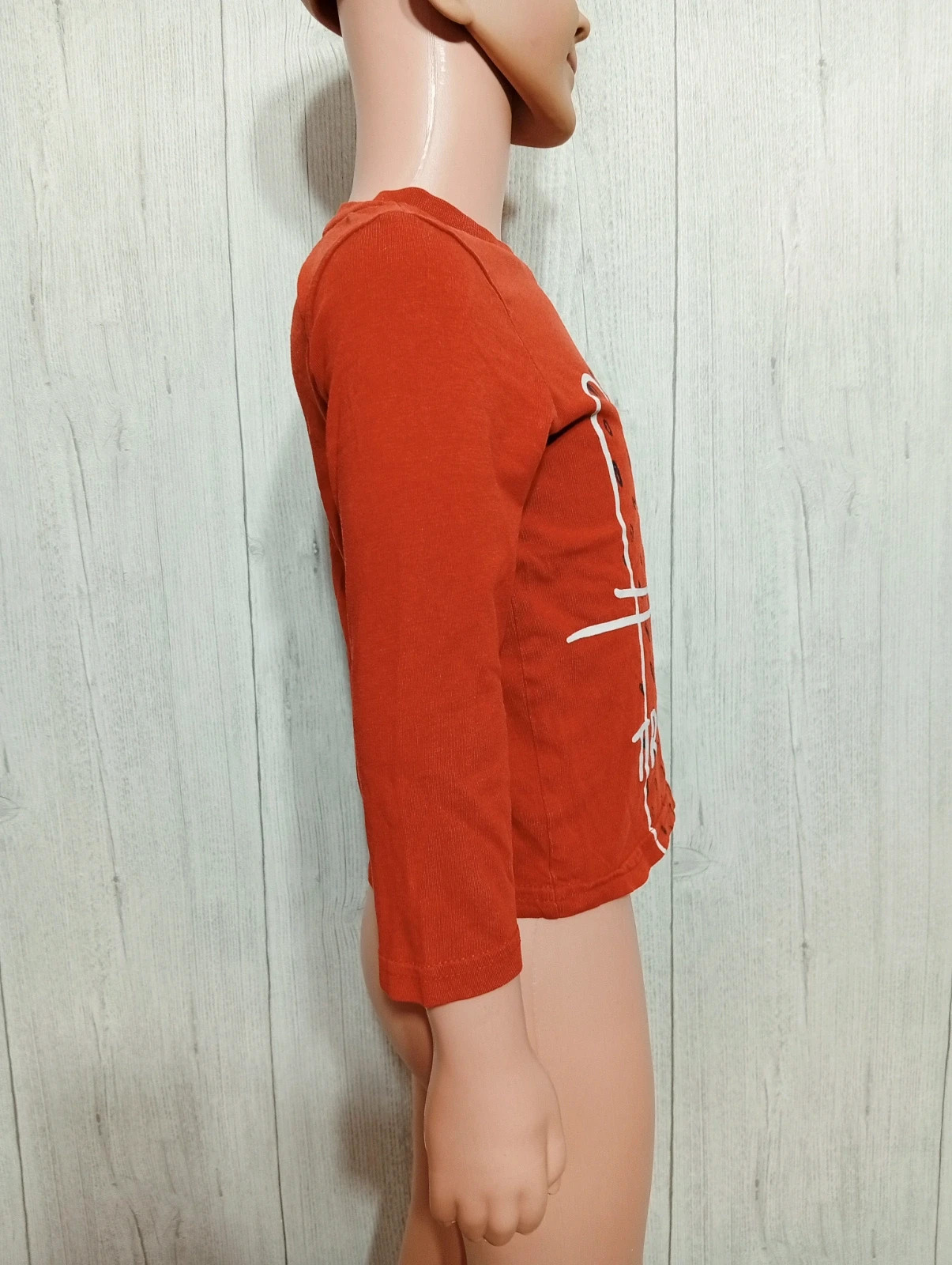 T-shirt manche longue garcon- Taille 2 ans - gemo- couleur corail et blanc – Gémo – taille 18-24 mois / 86 cm 5