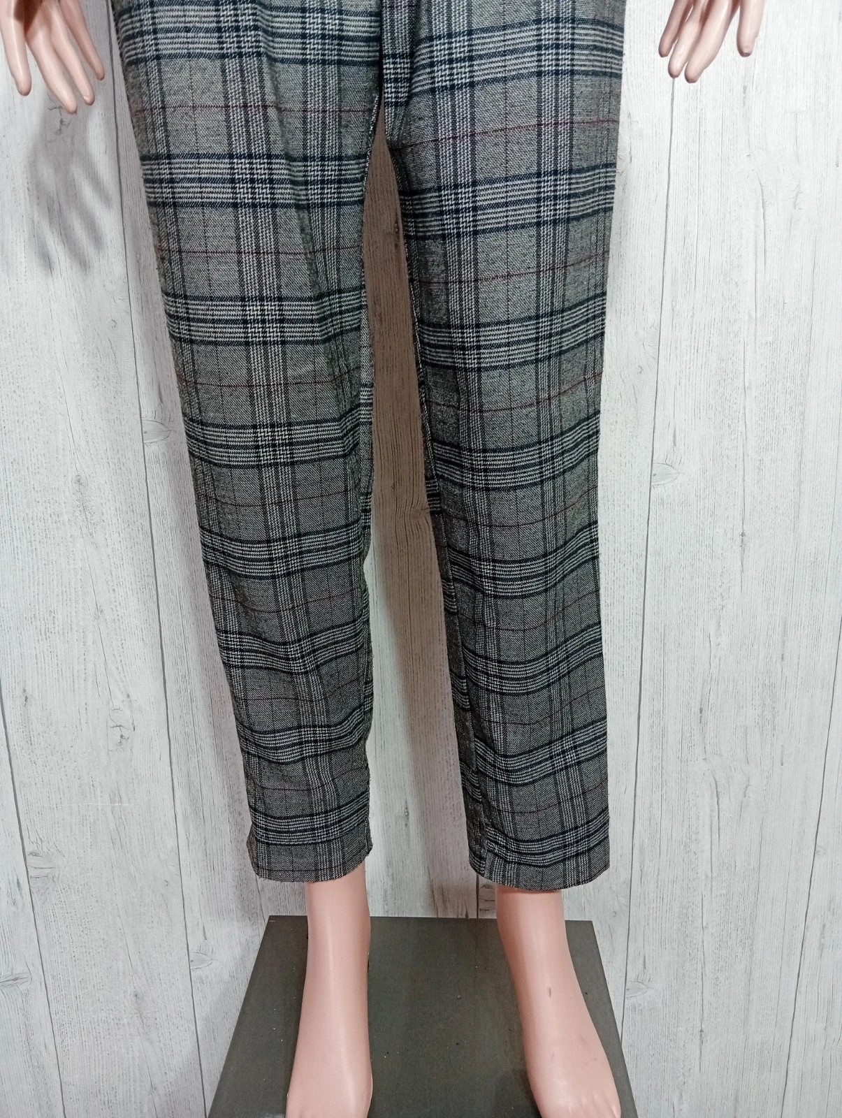Pantalon femme- Taille M/38 - luizacco - couleur gris et noir – Luizacco – taille M / 38 / 10 3