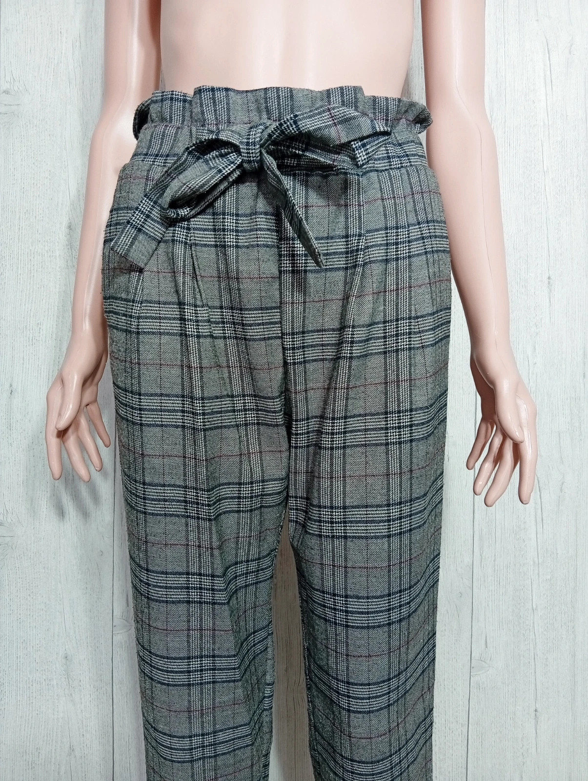Pantalon femme- Taille M/38 - luizacco - couleur gris et noir – Luizacco – taille M / 38 / 10 2