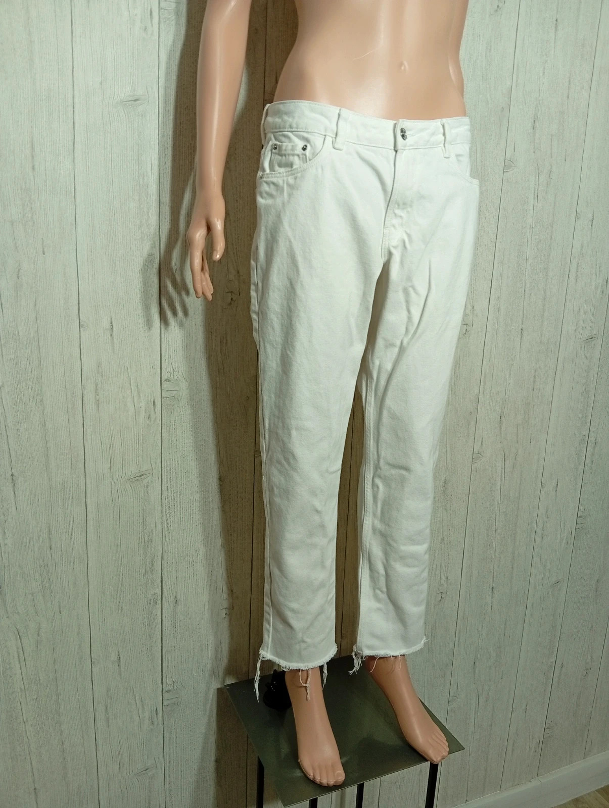 Jeans femme - taille M/38 - pimkie - couleur blanc – Pimkie – taille M / 38 / 10 4