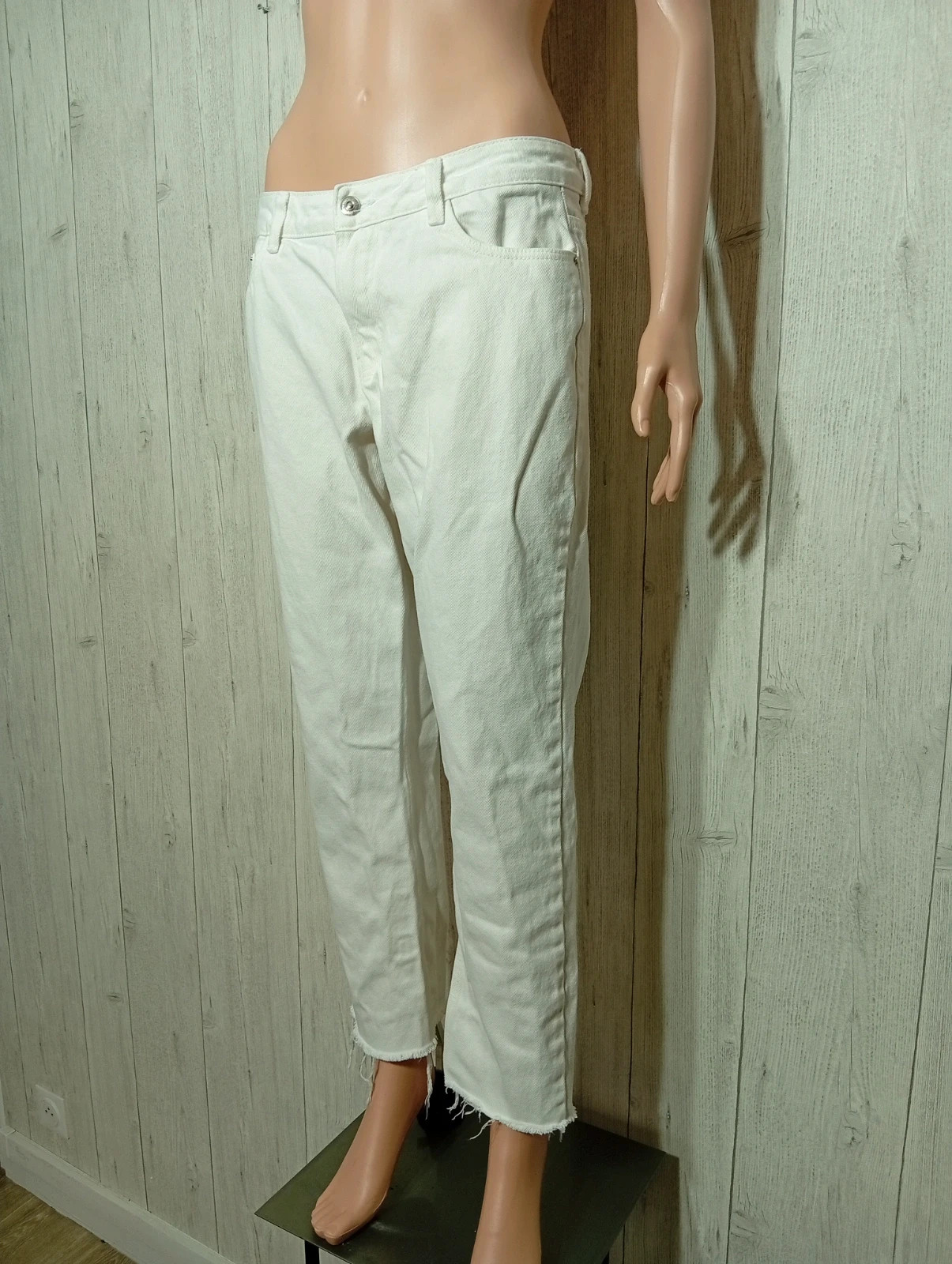 Jeans femme - taille M/38 - pimkie - couleur blanc – Pimkie – taille M / 38 / 10 5