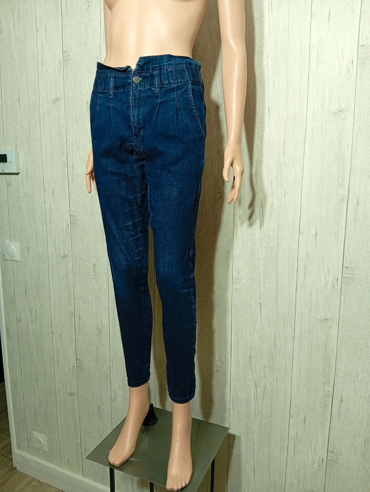 Jeans femme - taille M/38 - denim - couleur marine – Denim – taille M / 38 / 10 5