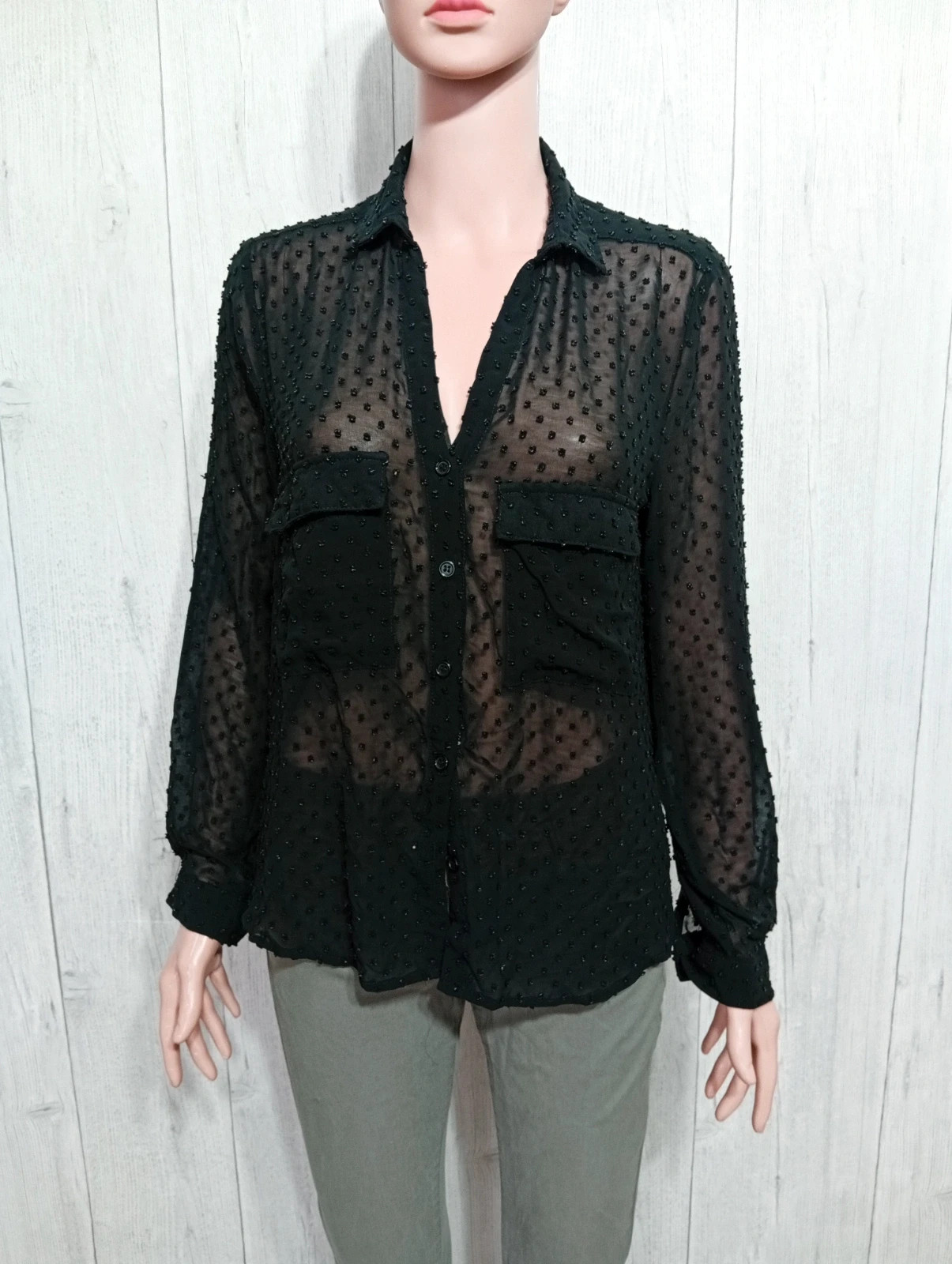 Chemisier femme- Taille M/38 - kilky- couleur noir