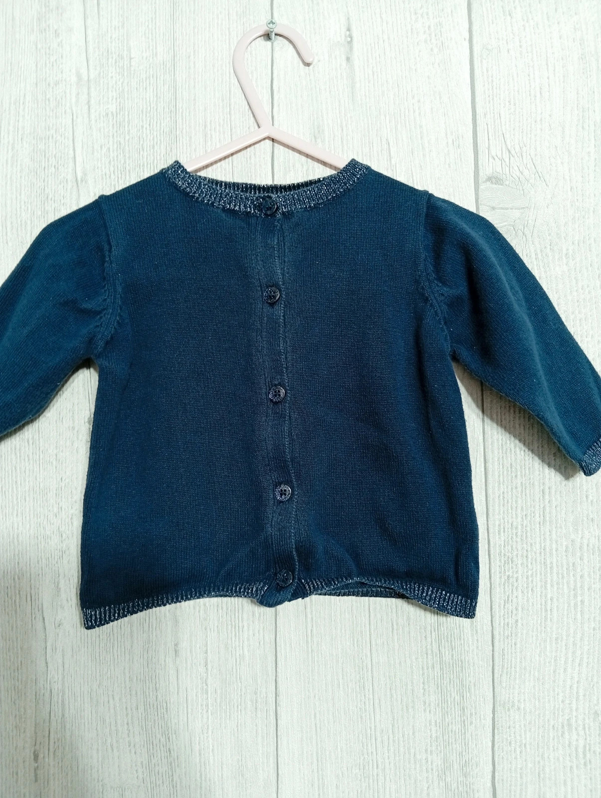 Gilet fille - taille 3 mois - kimadi- couleur marine – Kimadi – taille 1-3 mois / 56 cm 2