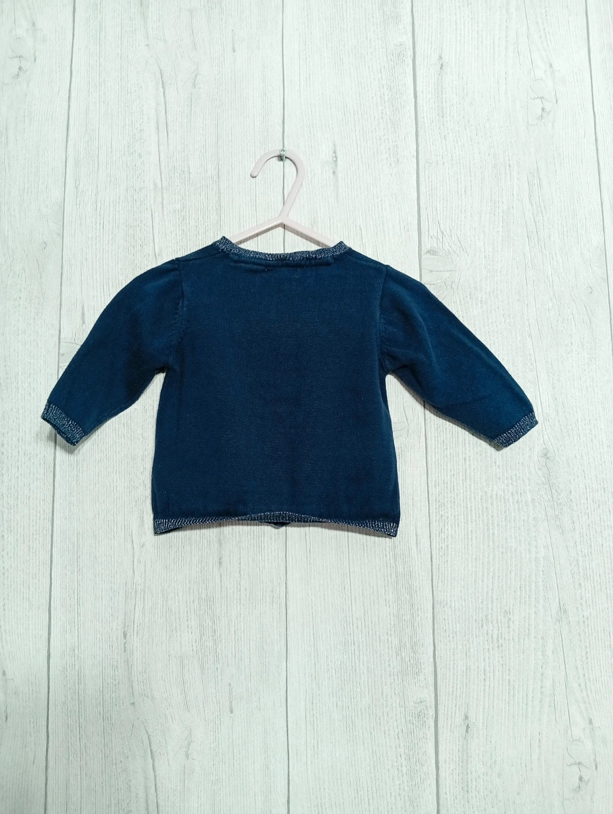 Gilet fille - taille 3 mois - kimadi- couleur marine – Kimadi – taille 1-3 mois / 56 cm 5