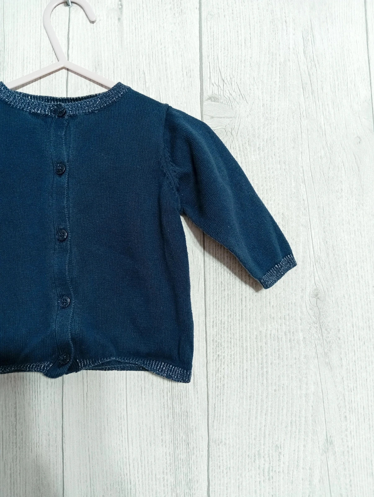 Gilet fille - taille 3 mois - kimadi- couleur marine – Kimadi – taille 1-3 mois / 56 cm 4