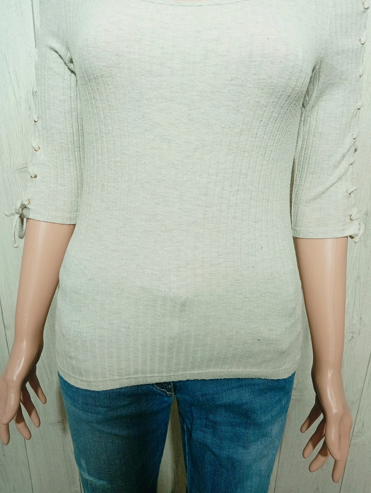 Sweat manche 3/4 femme - Taille M/38 - Tally Weijl- couleur gris – Tally Weijl – taille M / 38 / 10 3