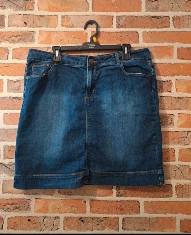 jupe en jean femme - taille XXXL/46 - K woman- couleur marine