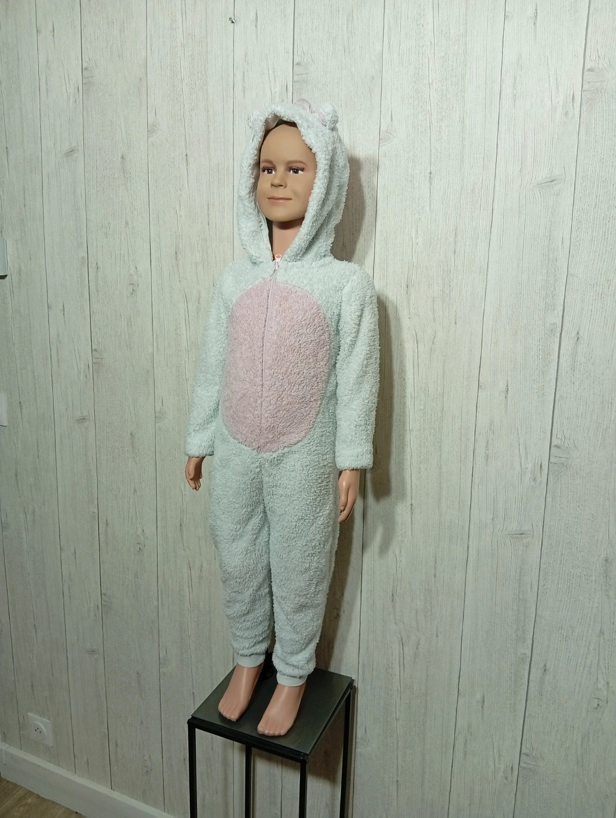 Pyjama 1 pièce fille - Taille 5 ans - inextenso- Couleur rose et blanc – In Extenso – taille 5 ans / 110 cm 5
