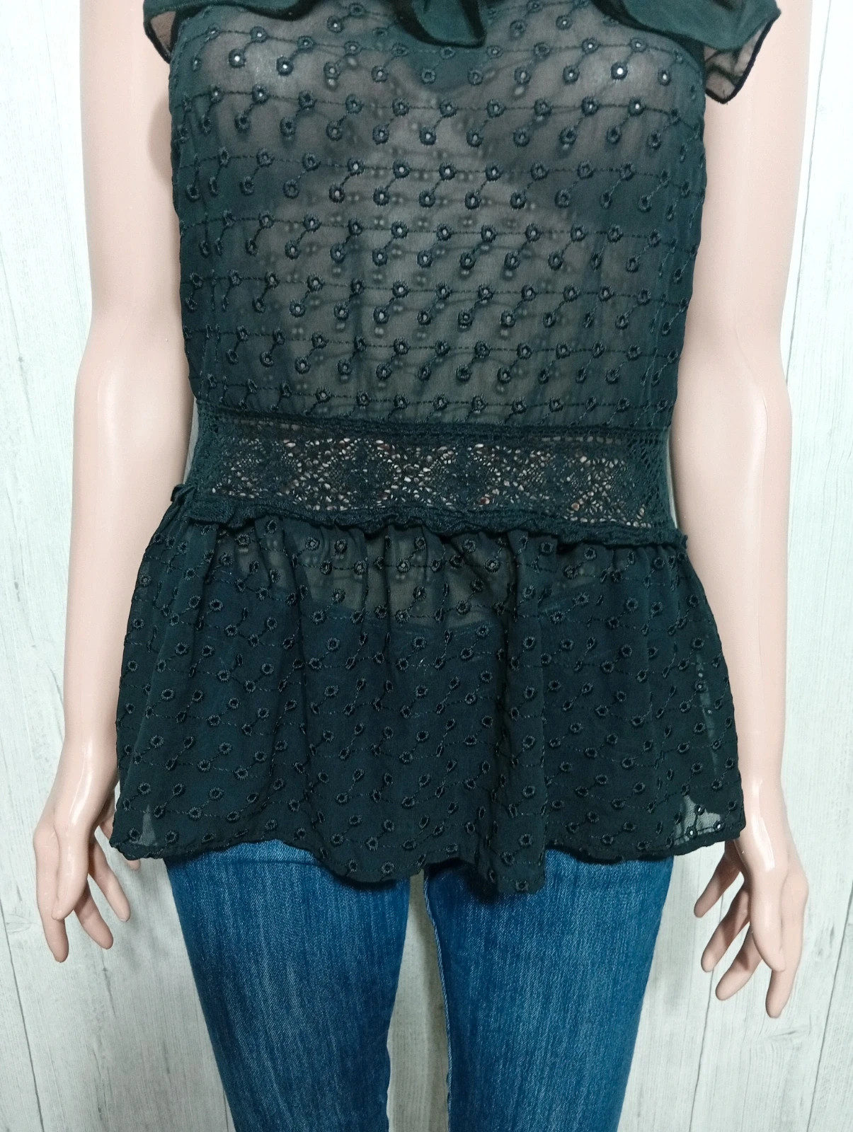 Top femme - Taille M/38 - Naf Naf - couleur noir – Naf Naf – taille M / 38 / 10 3