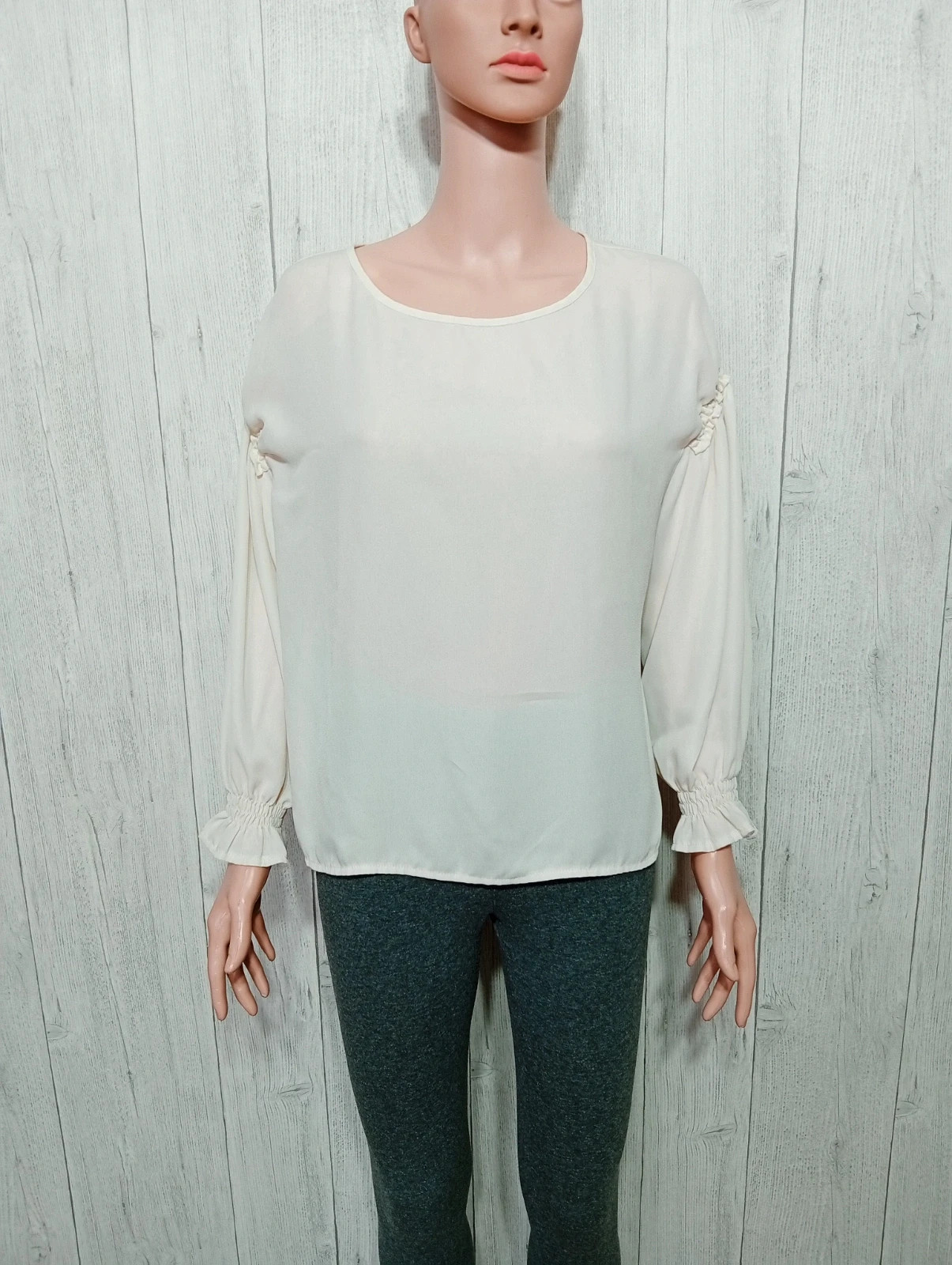 Blouse femme - Taille M/38 - R Jeans - couleur creme – R Jeans – taille M / 38 / 10